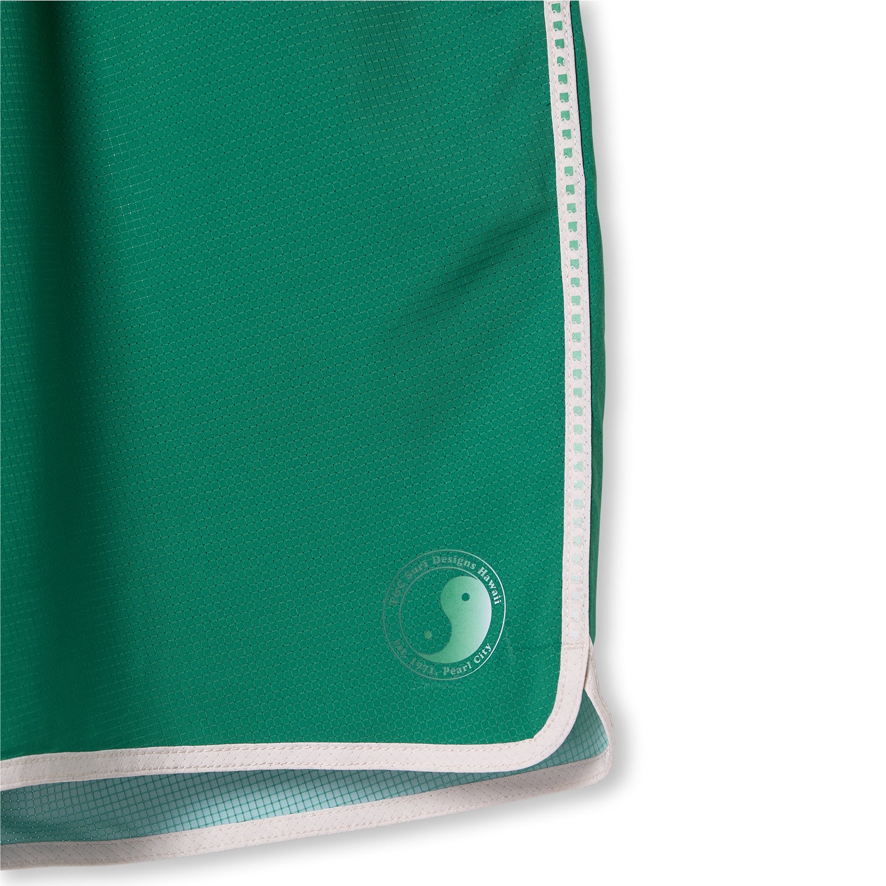 T&amp;C Surf Designs Elastic Scalop 19" Beach Short-Green