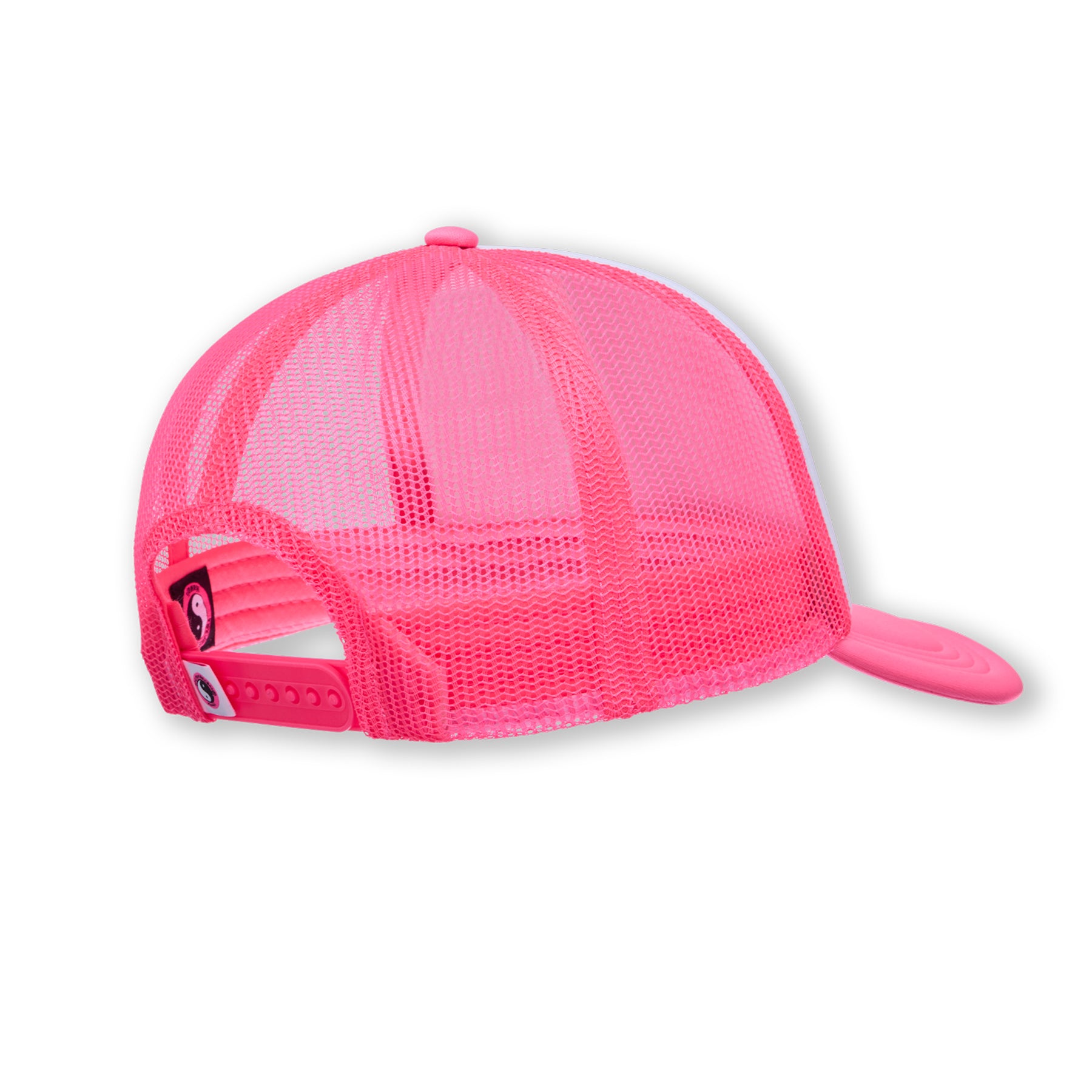 Boné Trucker em Espuma Aloha da T&C Surf Designs - Branco/Rosa
