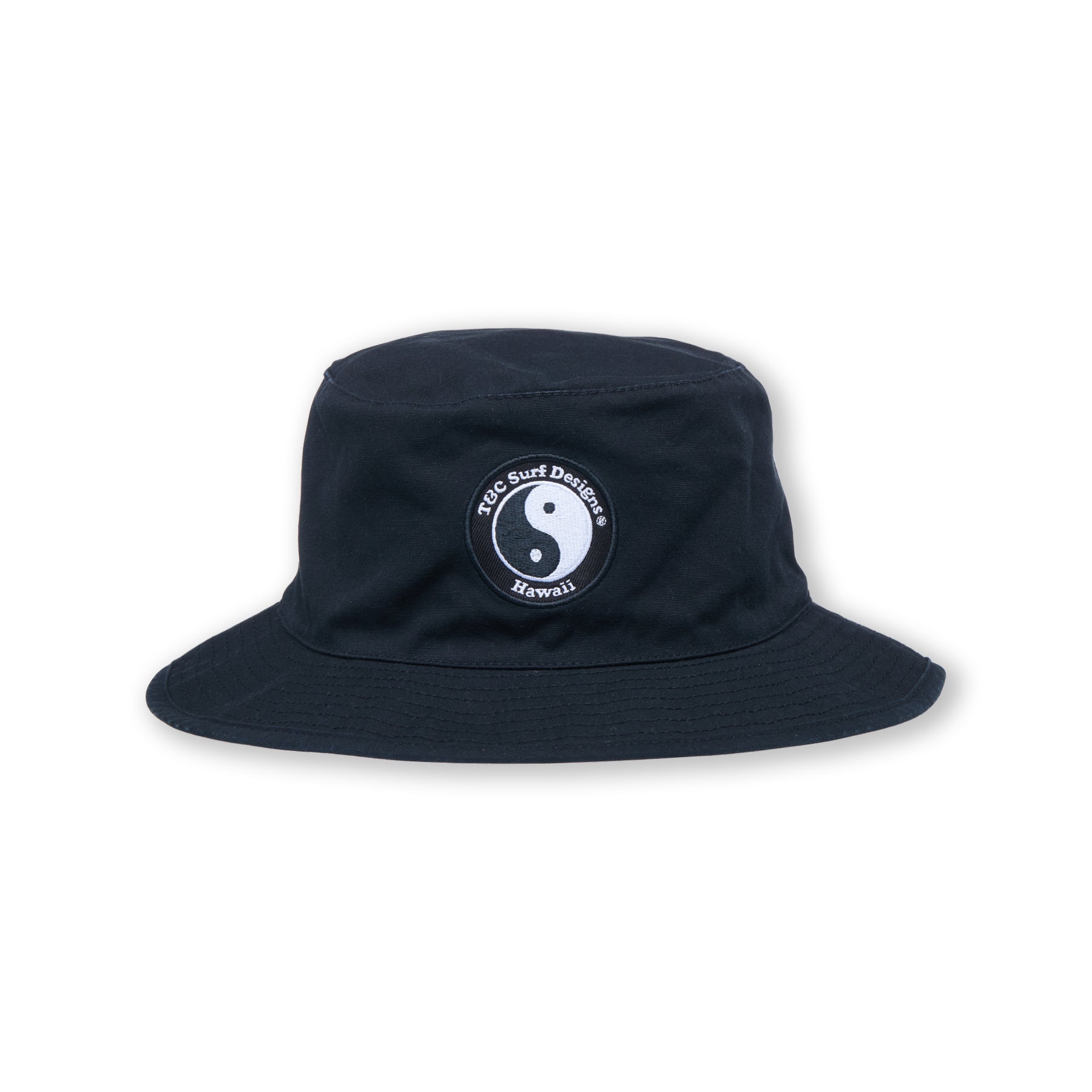 Chapéu Bucket YY da T&C Surf Designs - Preto / Logotipo Preto