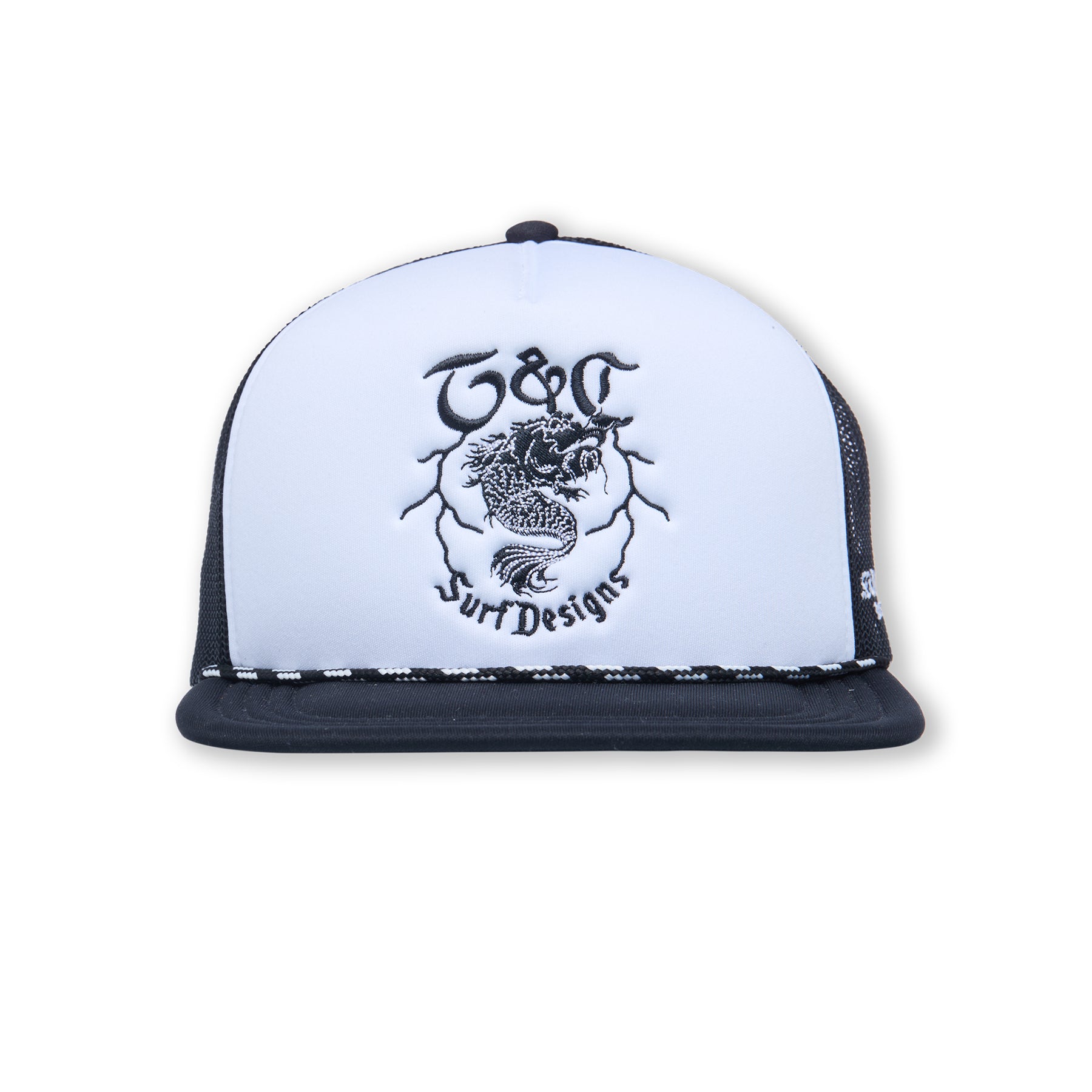 Boné Trucker em Espuma Koi da T&C Surf Designs - Preto