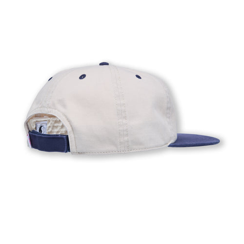 Boné Funco Unstructured da T&C Surf Designs - Natural/Azul Marinho