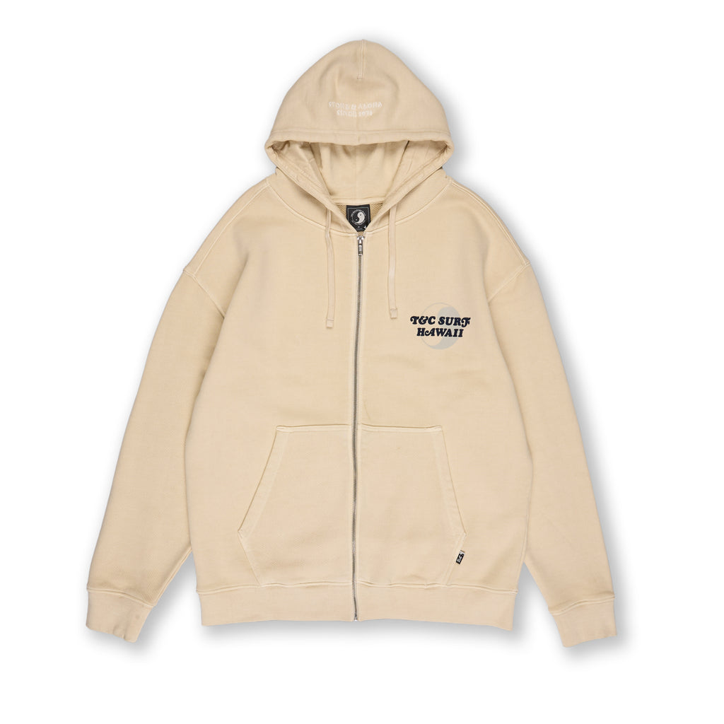 Sweatshirt com Capuz e Fecho Pesado T&C Surf Designs TCSH - Cinza-bege