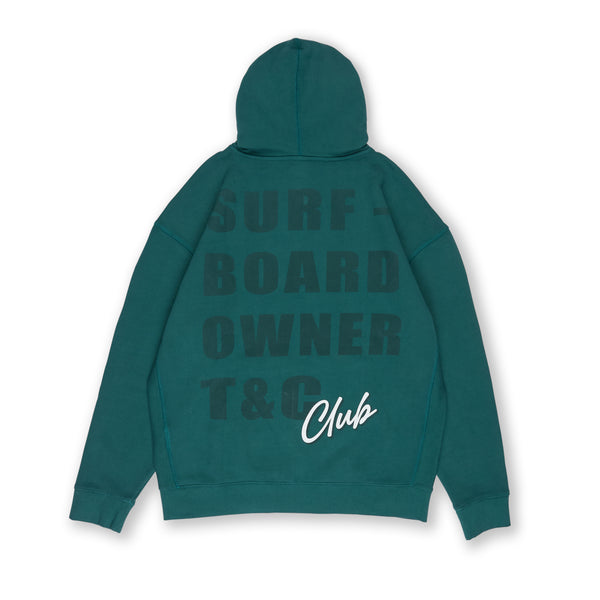 Sweatshirt com Capuz e Fecho Frontal T&C Surf Designs Owner - Verde Mar