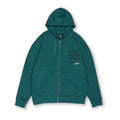 Owner Sweat à capuche zippé -Green Sea