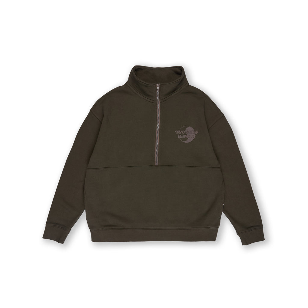 TCSH Quarter Zip Sweat-Brown