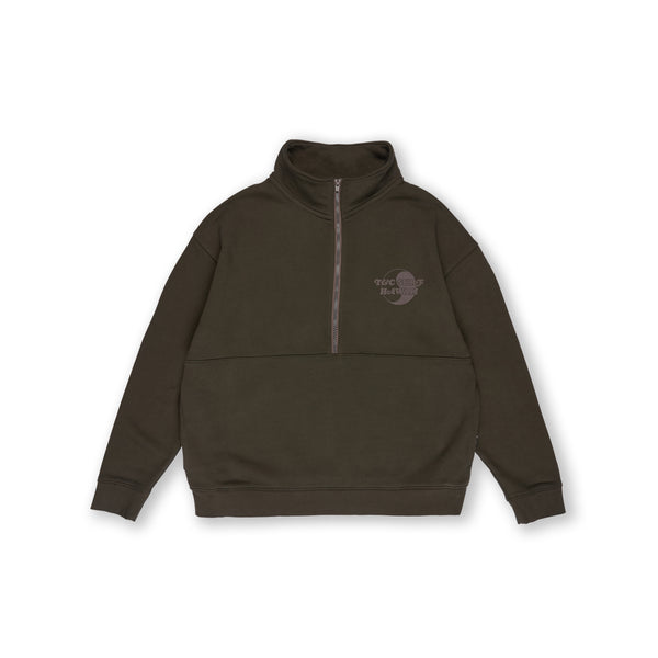 T&C Surf Designs TCSH Quarter Zip Sweat-Brown