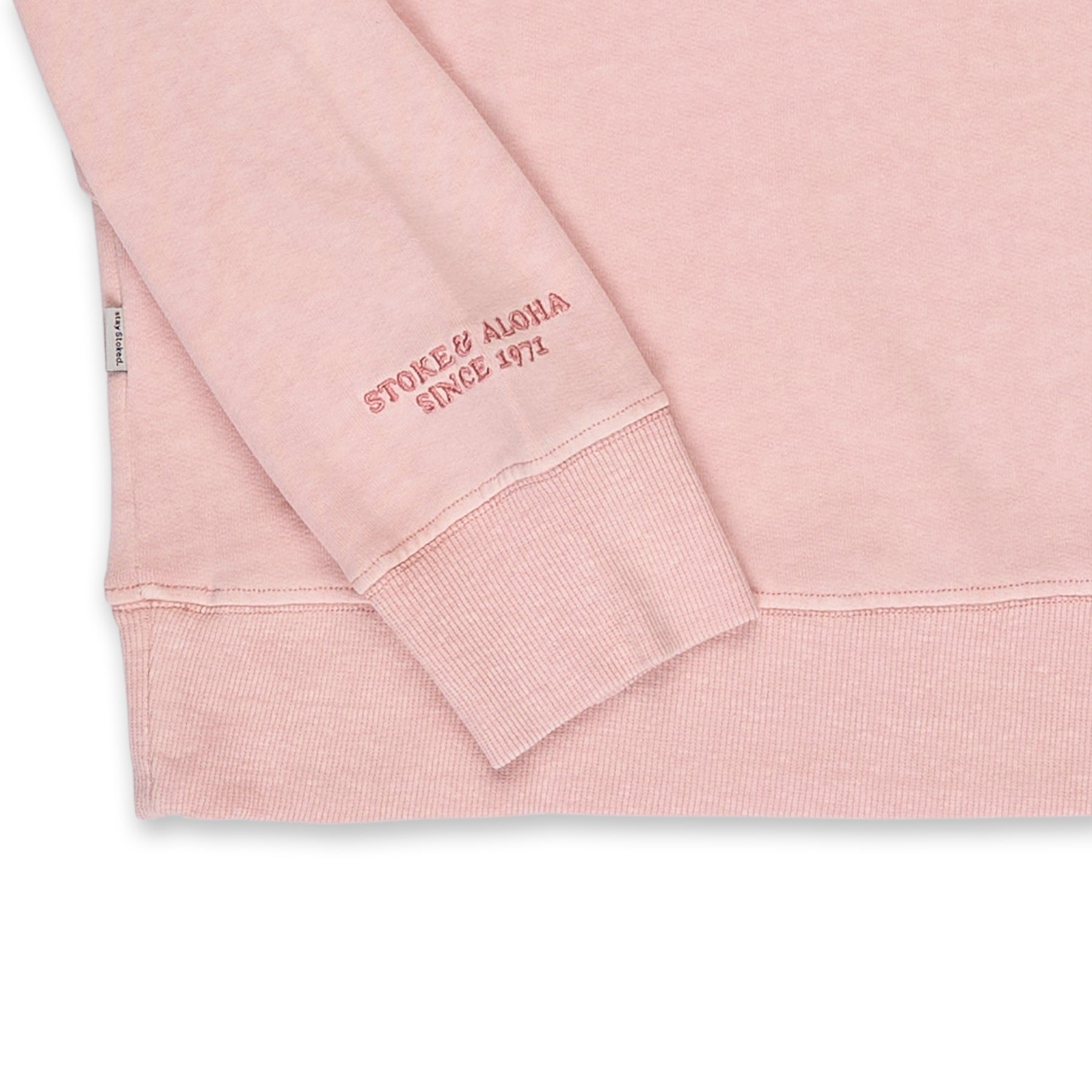 T&amp;C Surf Designs OG Plain Crew Sweat-Old Pink