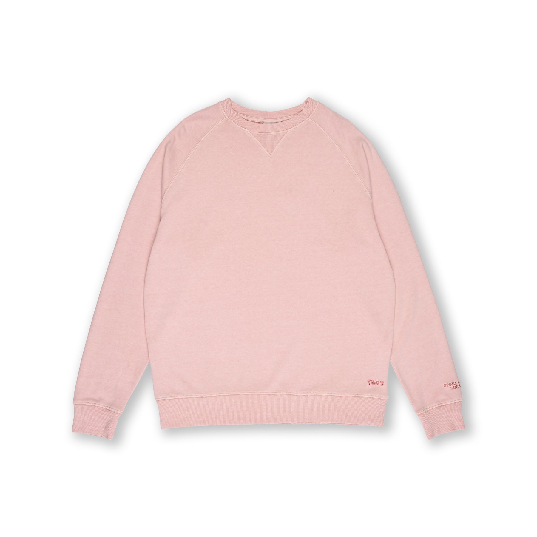 T&amp;C Surf Designs OG Plain Crew Sweat-Old Pink