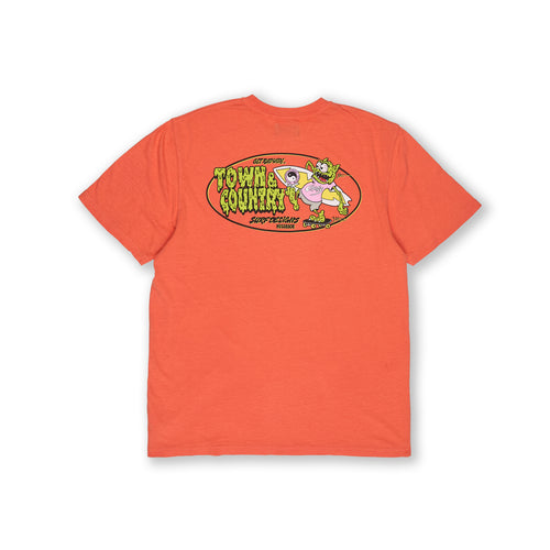 T-shirt de manga curta Get Rad da T&C Surf Designs - Vermelha usada
