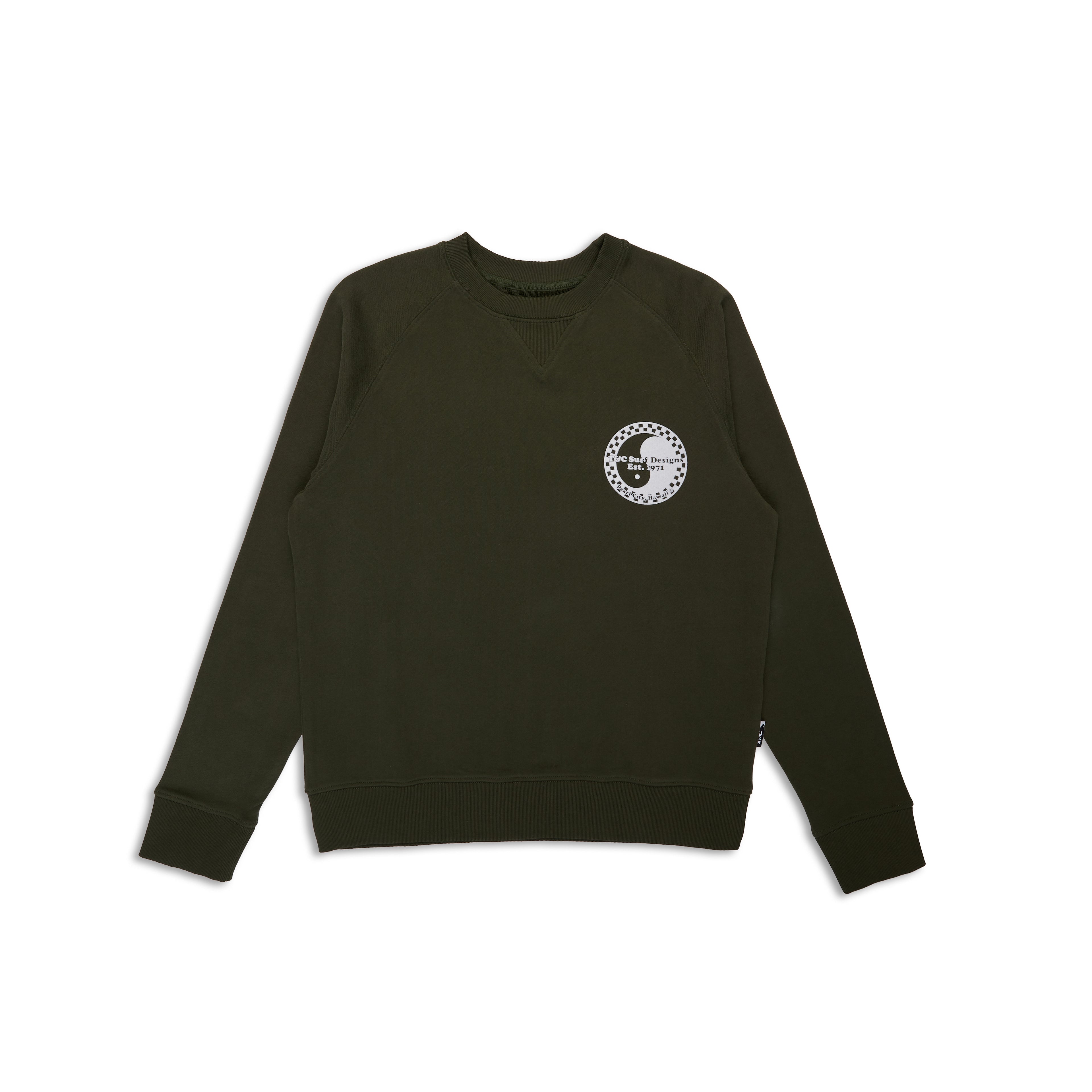 T&C Surf Designs Retro Crew Sweat - Dark Military