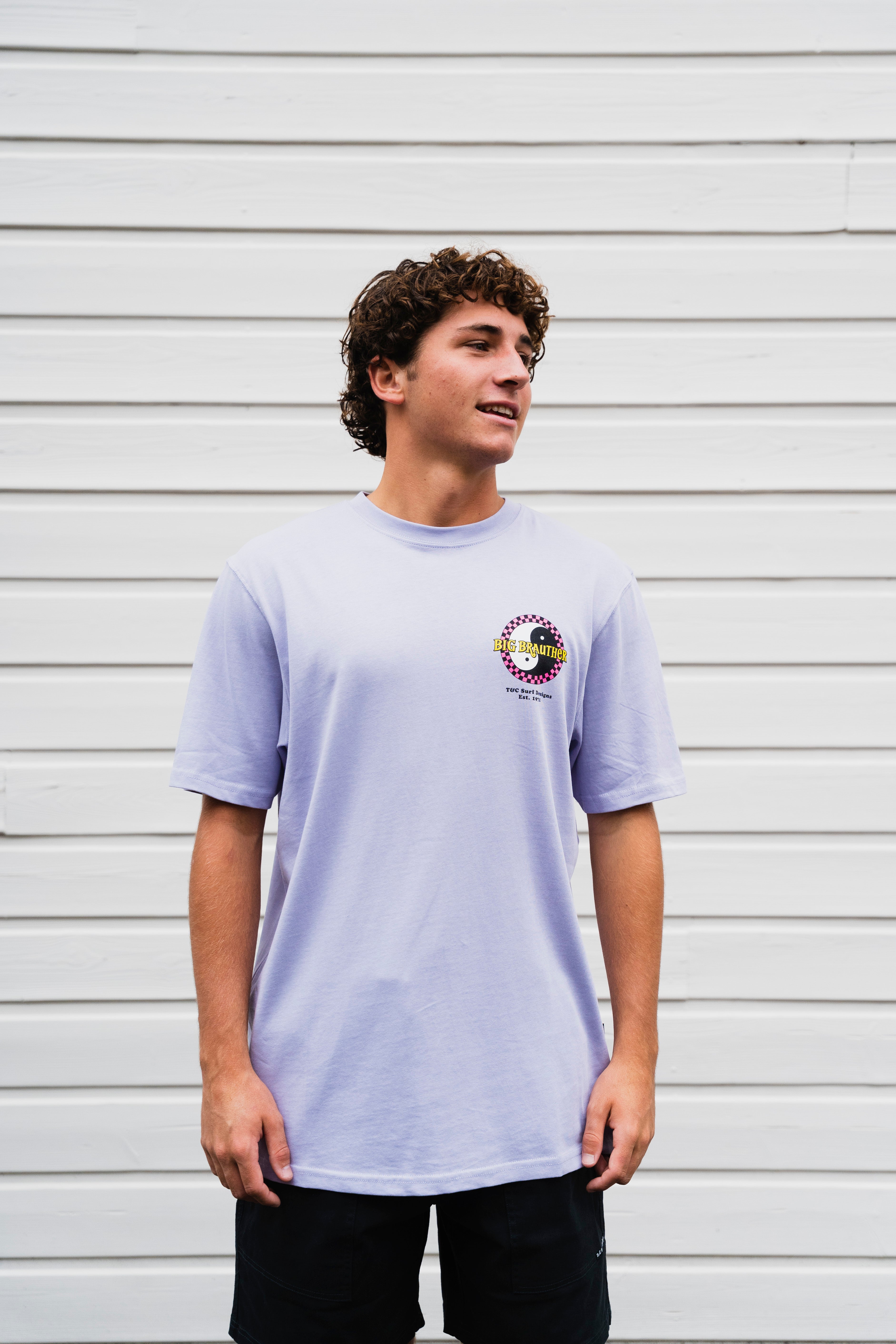 BIG BRAUTHER X T&C Surf Designs T-shirt - Washed Lavender
