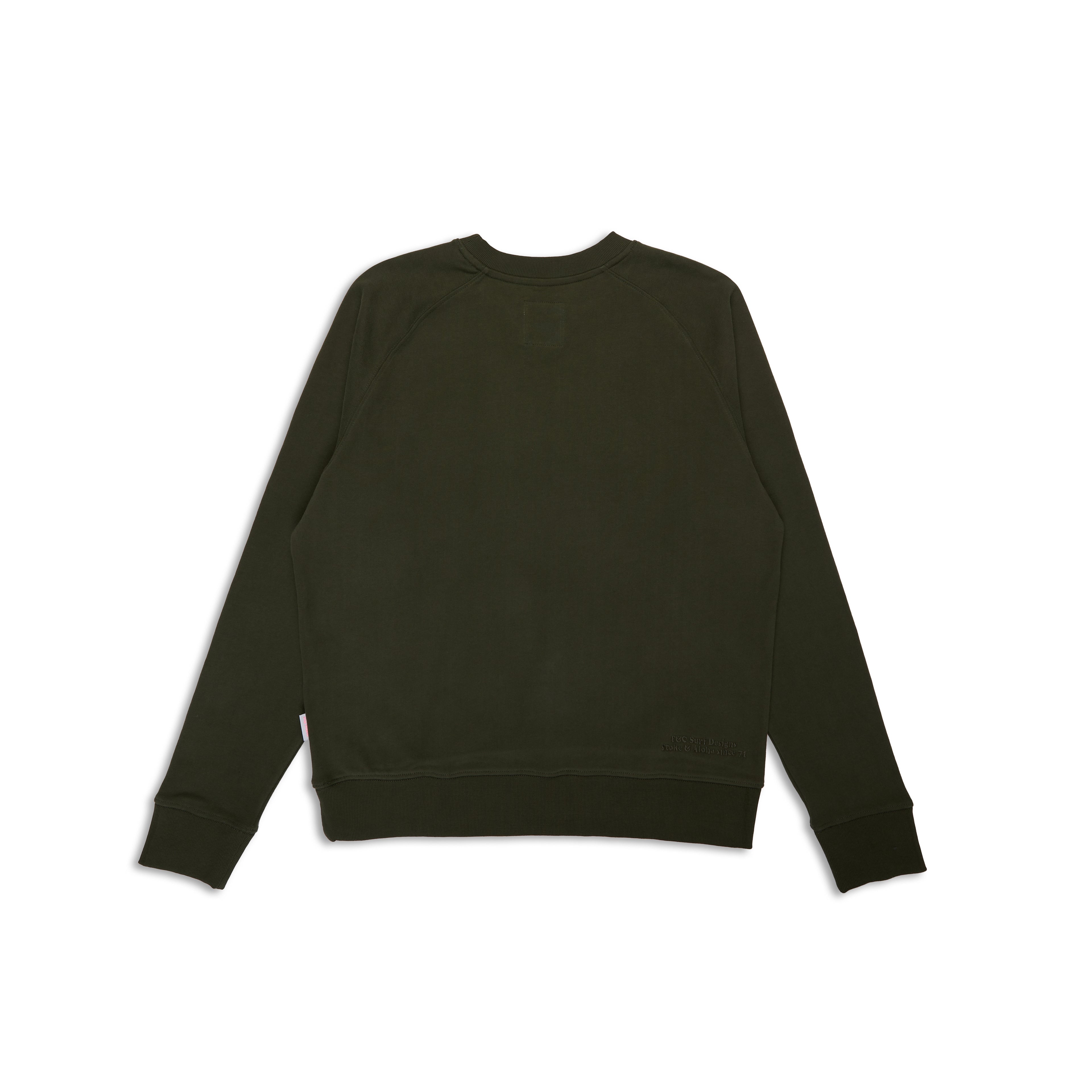 T&C Surf Designs Retro Crew Sweat - Dark Military