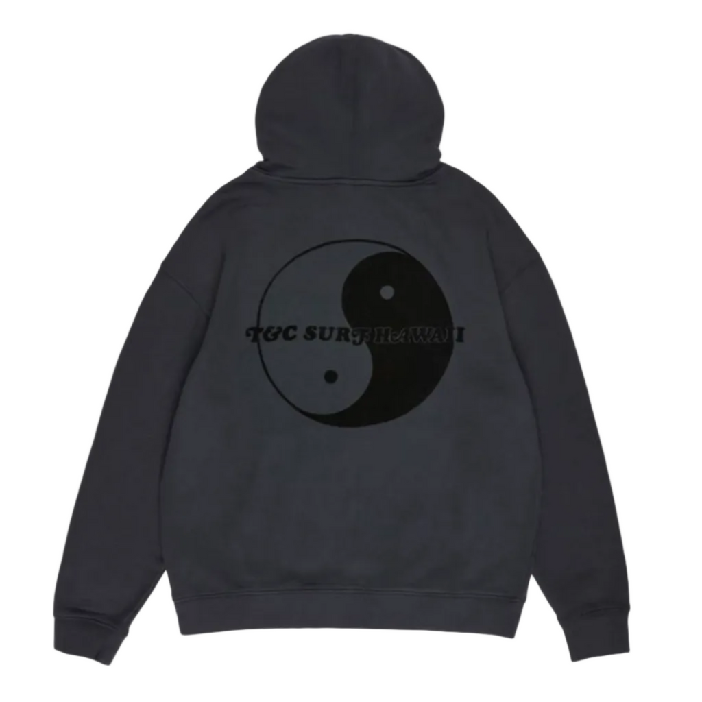 Sweatshirt com fecho pesado T&C Surf Designs TCSH, cor preta, estilo sweatshirt.