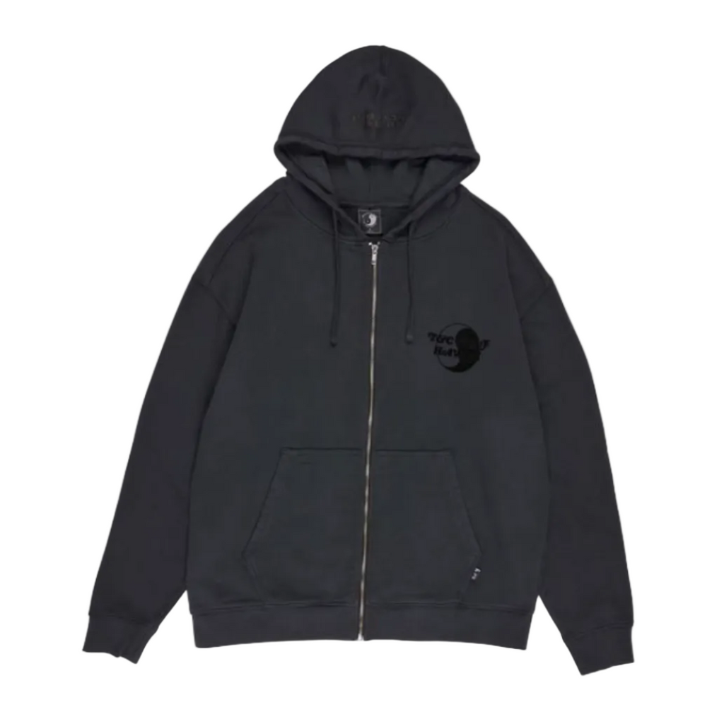 Sweatshirt com fecho pesado T&C Surf Designs TCSH, cor preta, estilo sweatshirt.