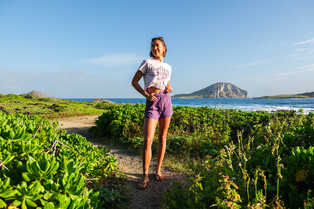 T&C Surf Designs Proprietário Crop-Lavanda