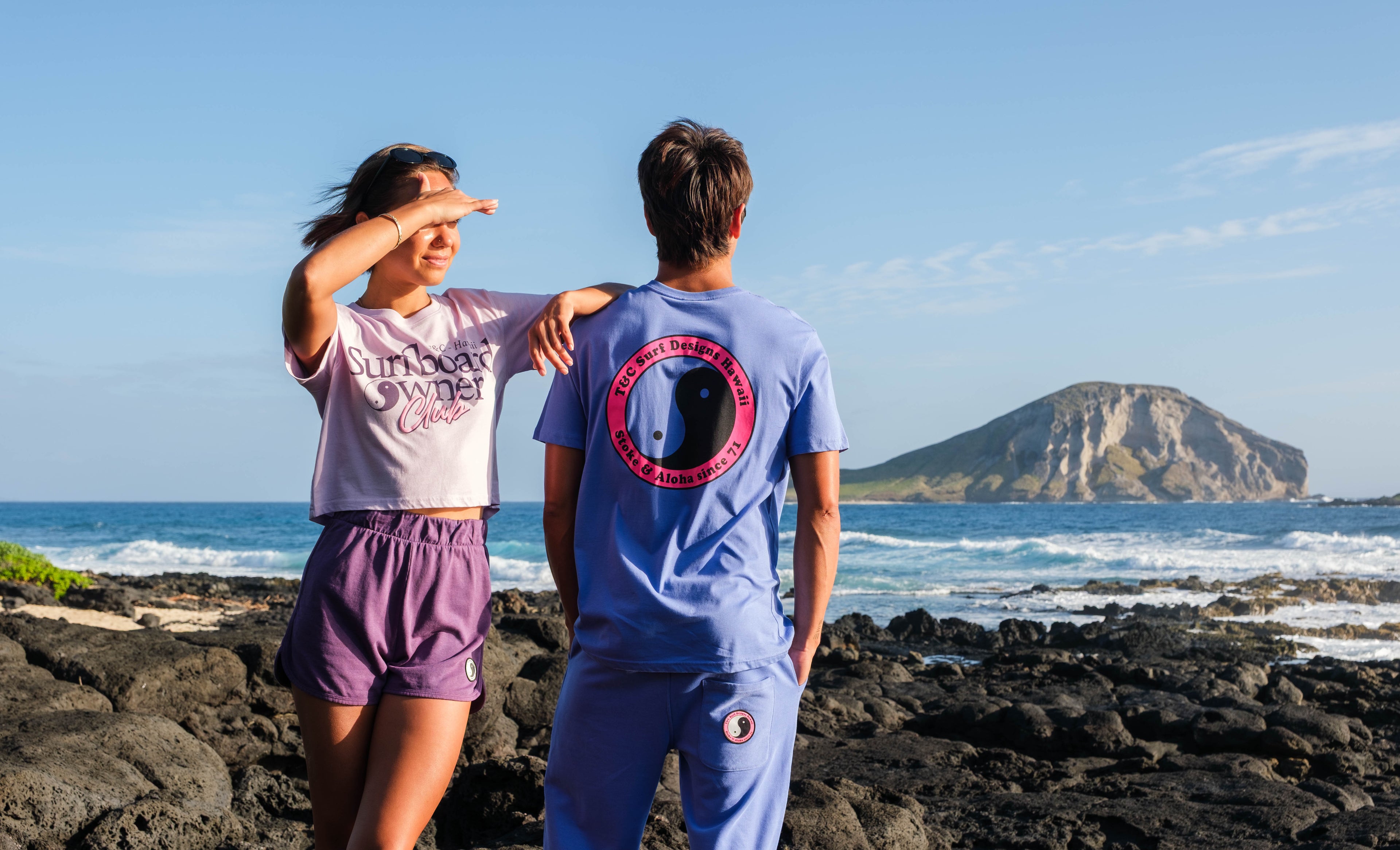 YY 71 Logo  -T-shirt manches courtes - Blueberry