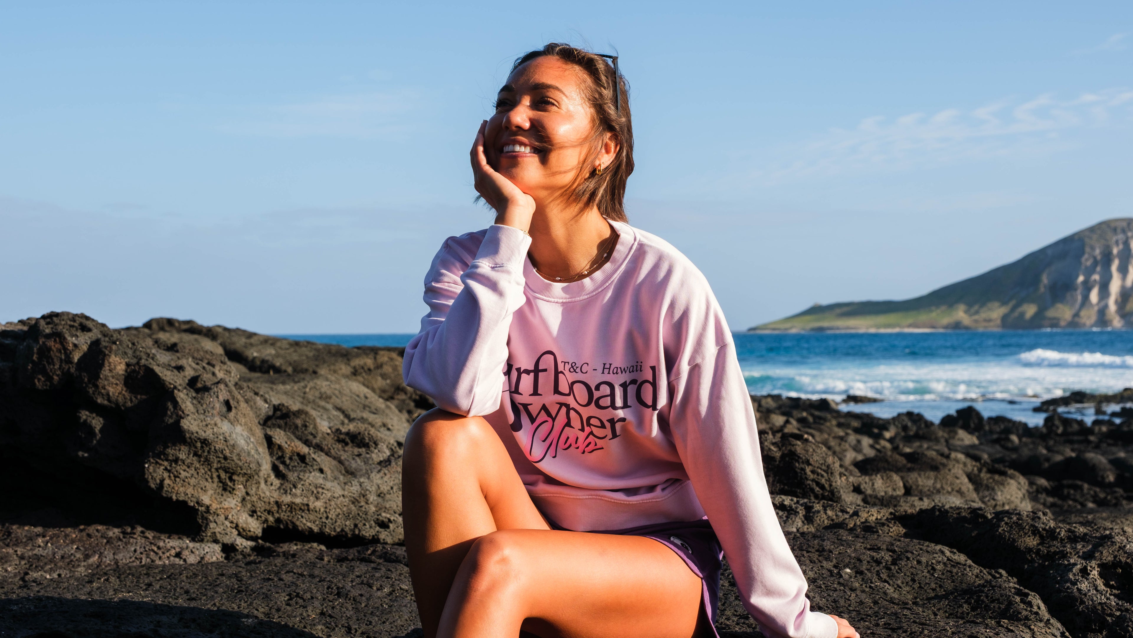Sweatshirt T&C Surf Designs Owner Crew - Lavanda