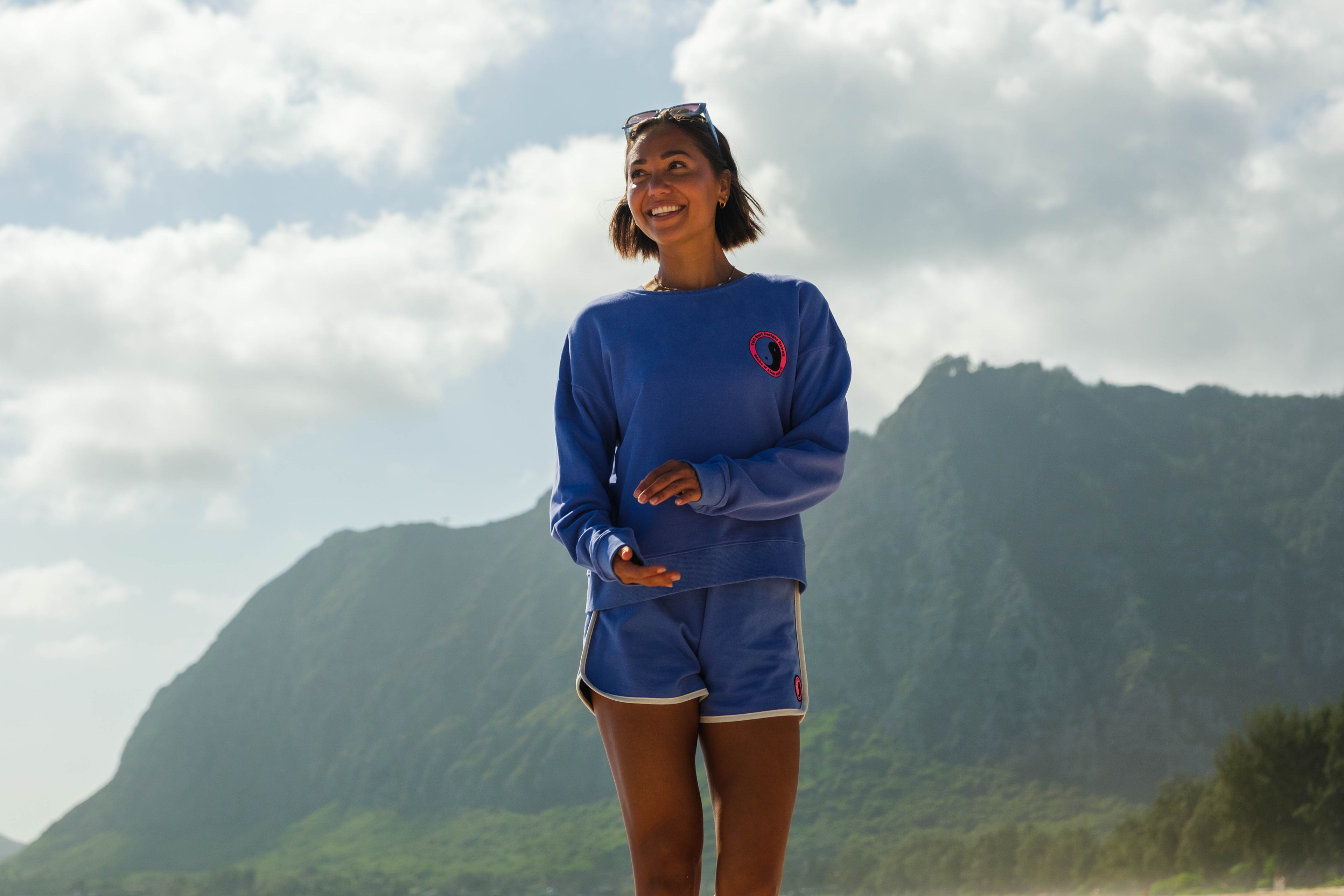 T&amp;C Surf Designs Women YY 71 Crew Sweat-Blueberry