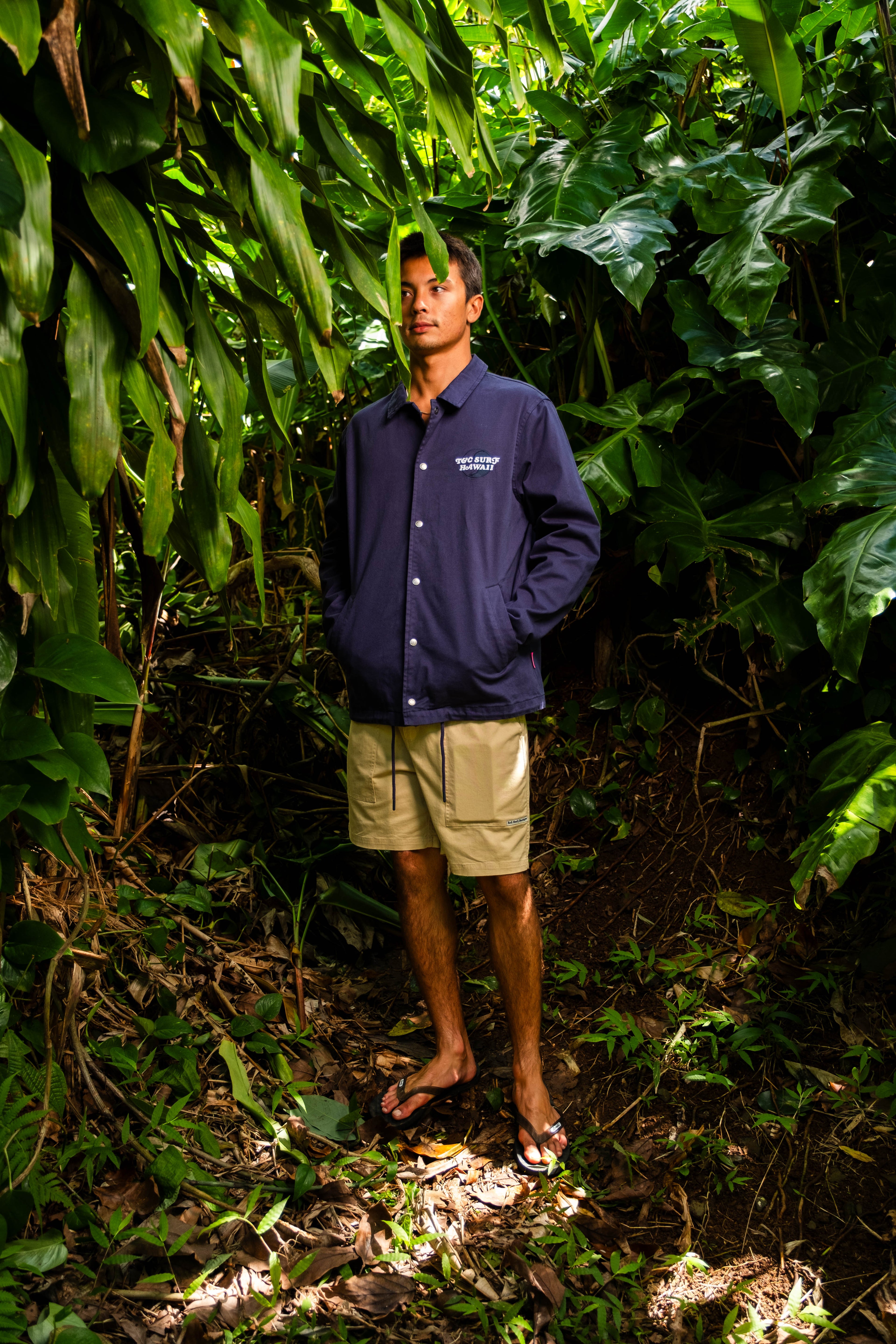 T&C Surf Designs Cotton Coach Jacket - Dark Navy