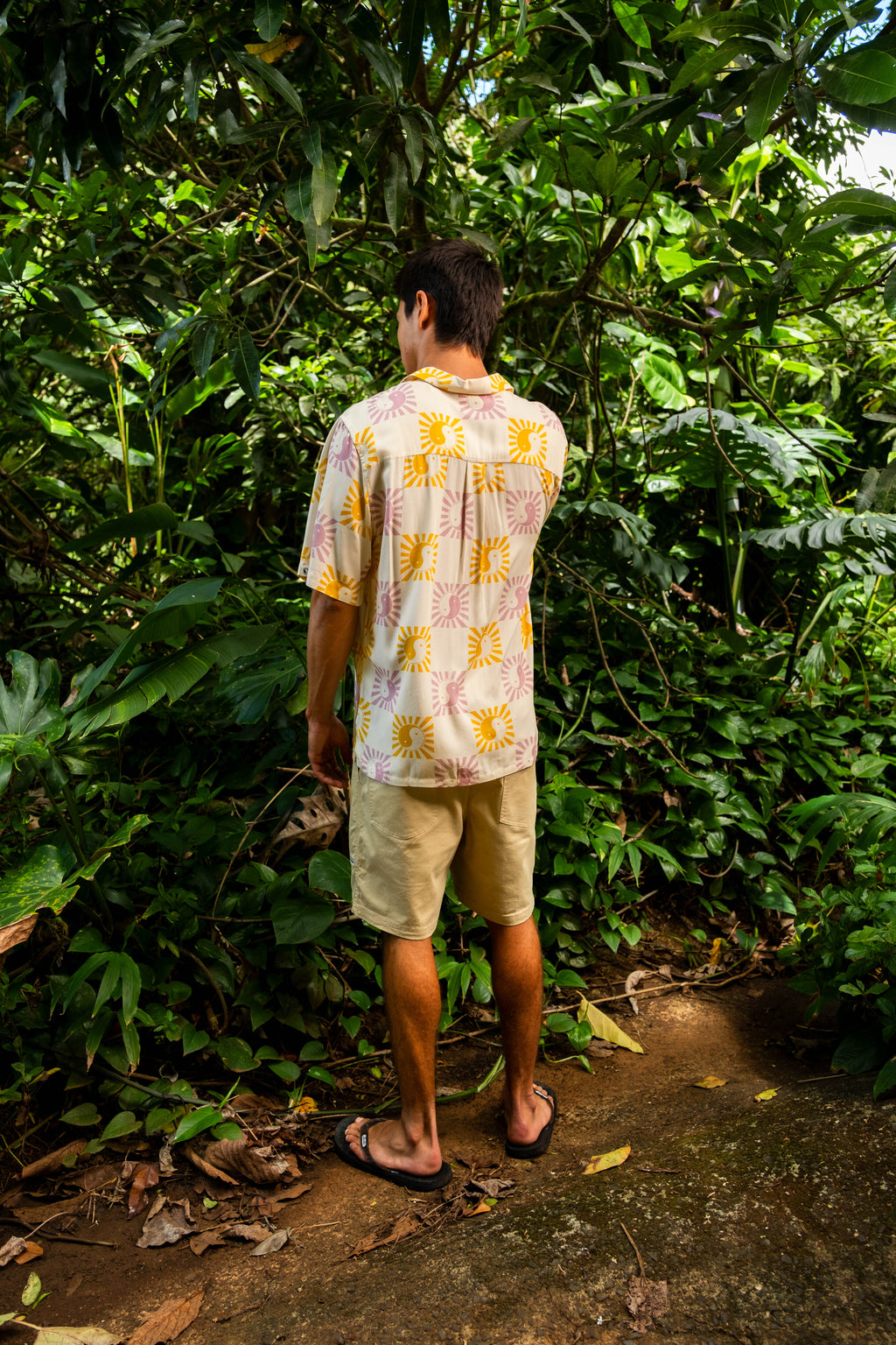 T&C Surf Designs Aloha S/S Shirt - Dawn Mauve - Sun Check