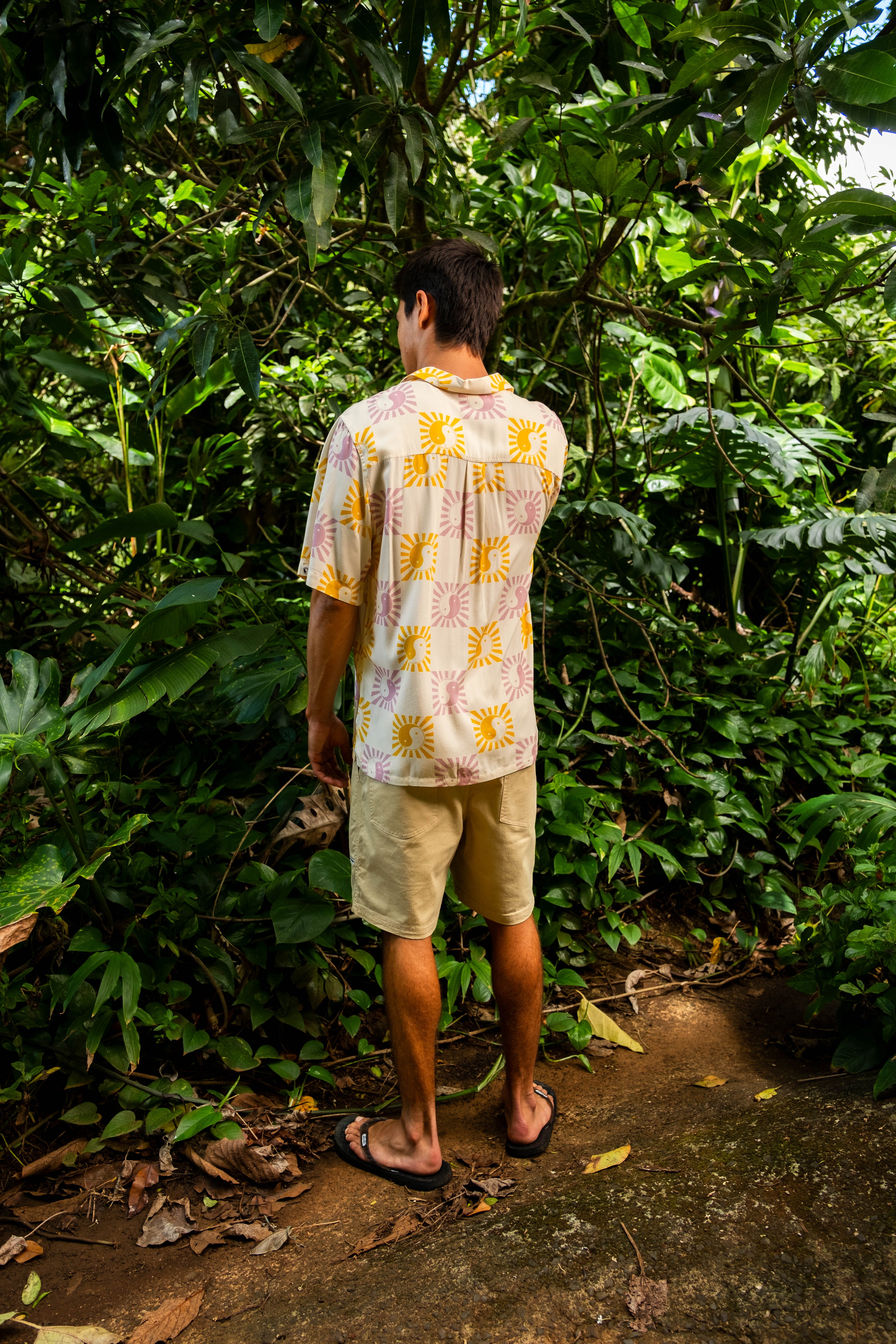 T&C Surf Designs Aloha chemise manches courtes- Dawn Mauve - Sun Check