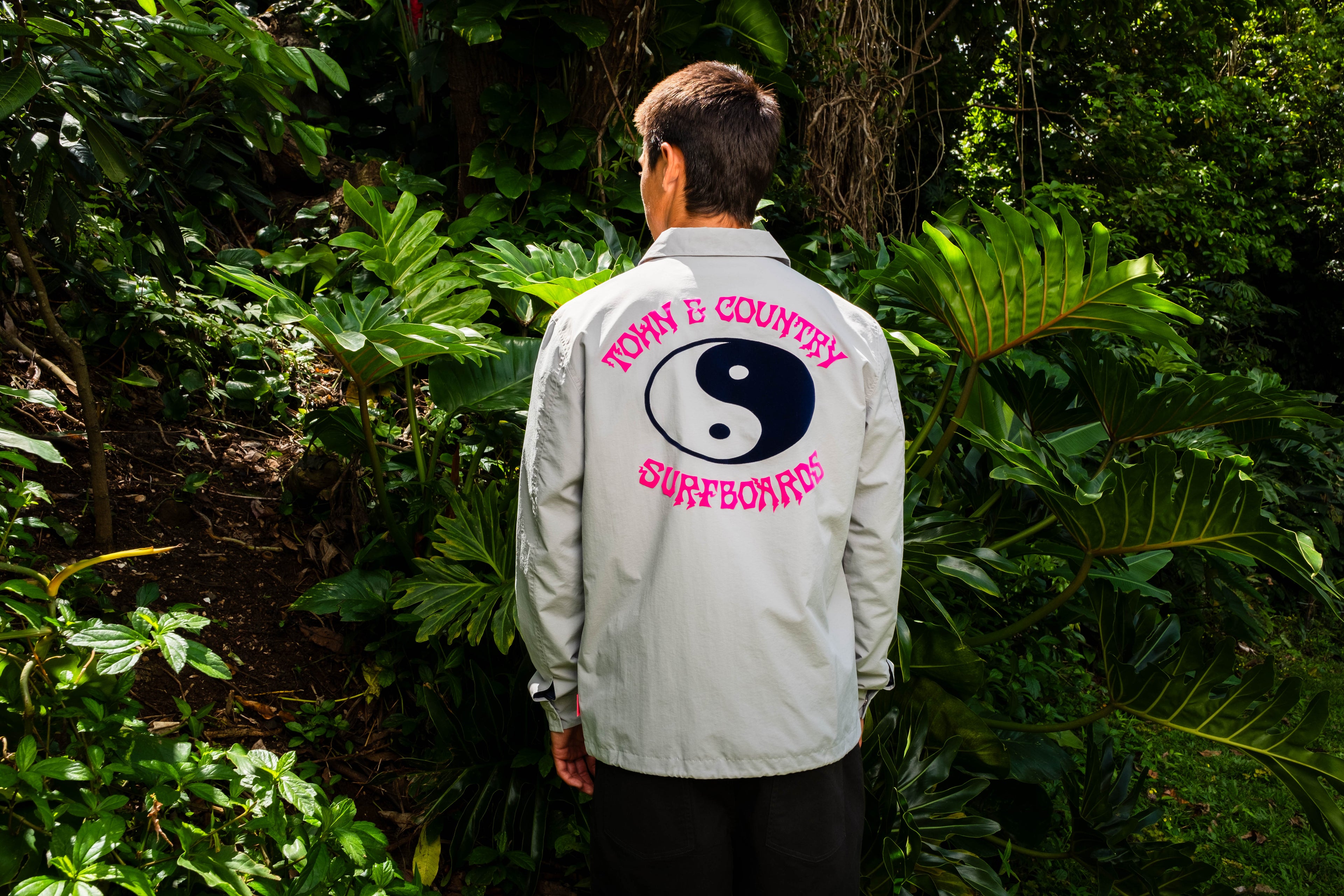 T&C Surf Designs Nylon Coach Jacket - Grey