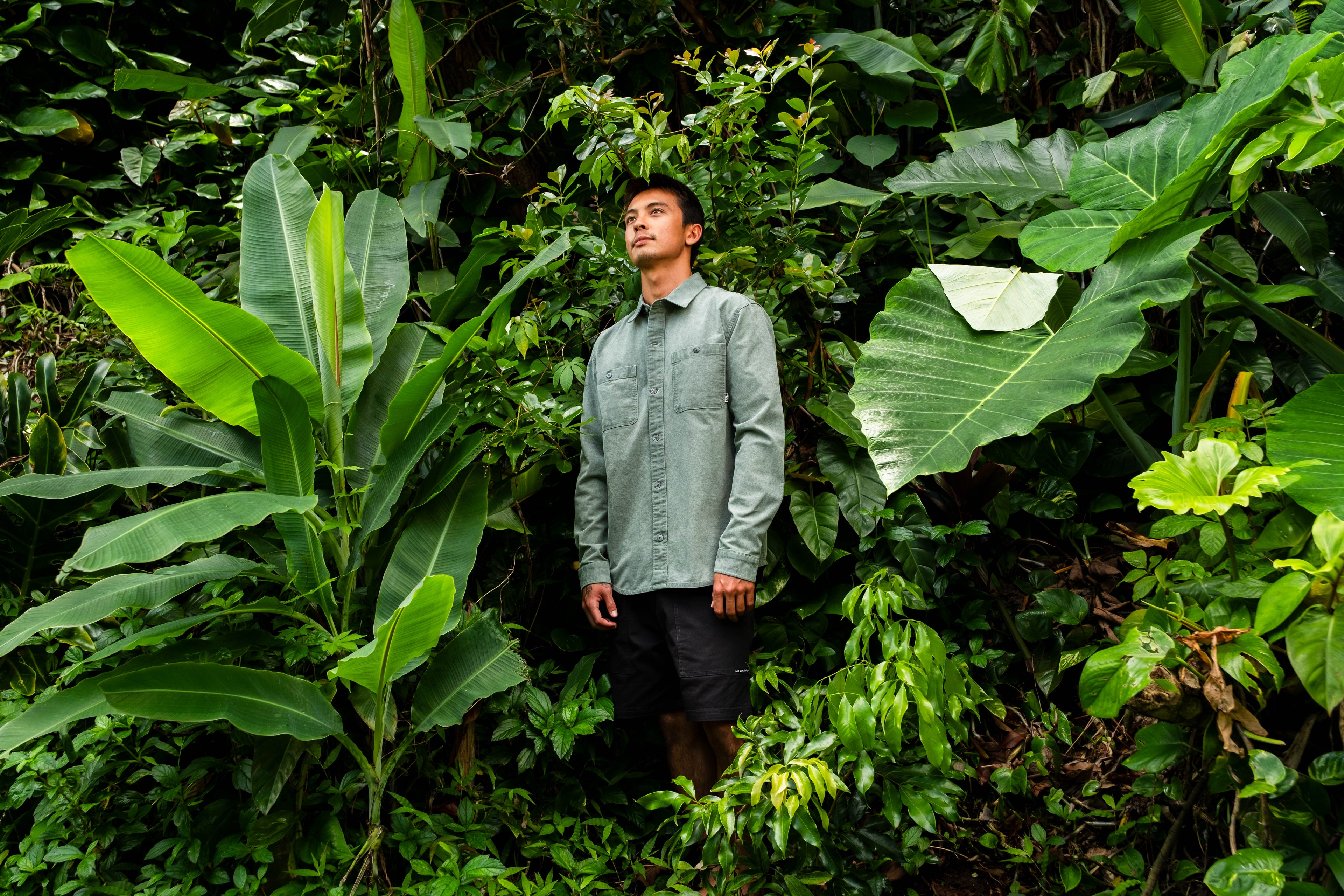 T&C Surf Designs Town Over Shirt - Grey Green