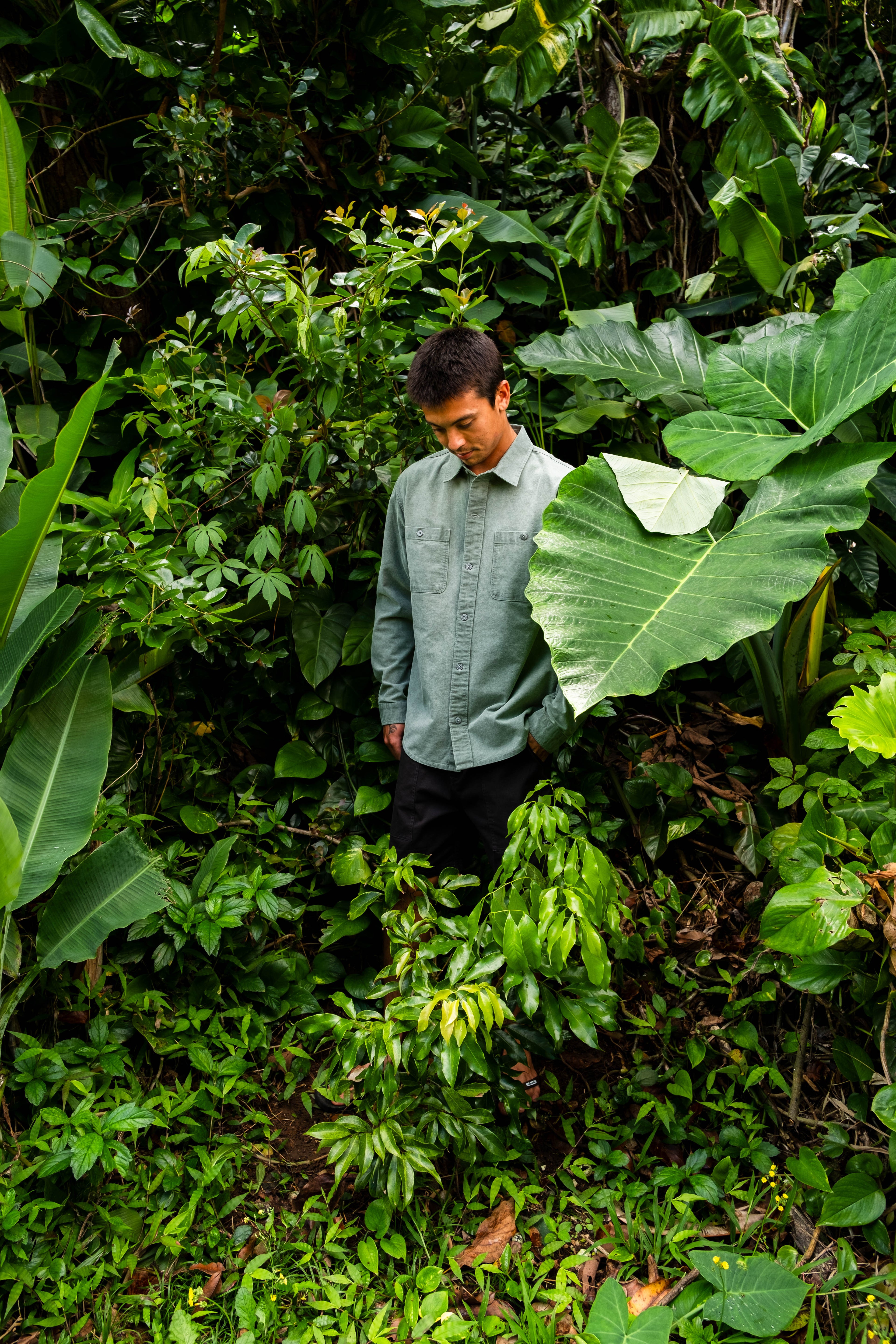 T&C Surf Designs Town Over Shirt - Grey Green