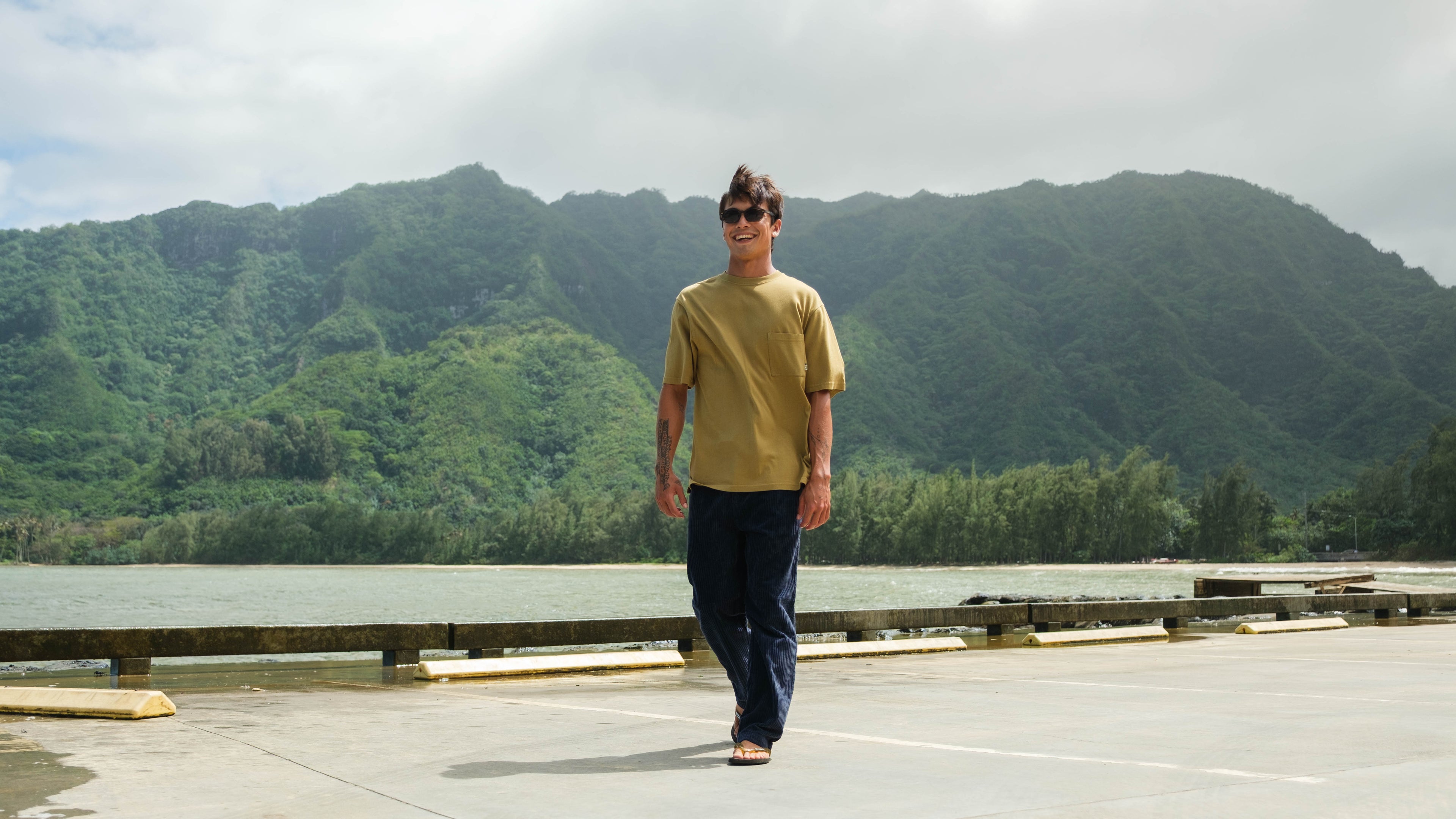 T&C Surf Designs OG Mist S/S Tee-Moss