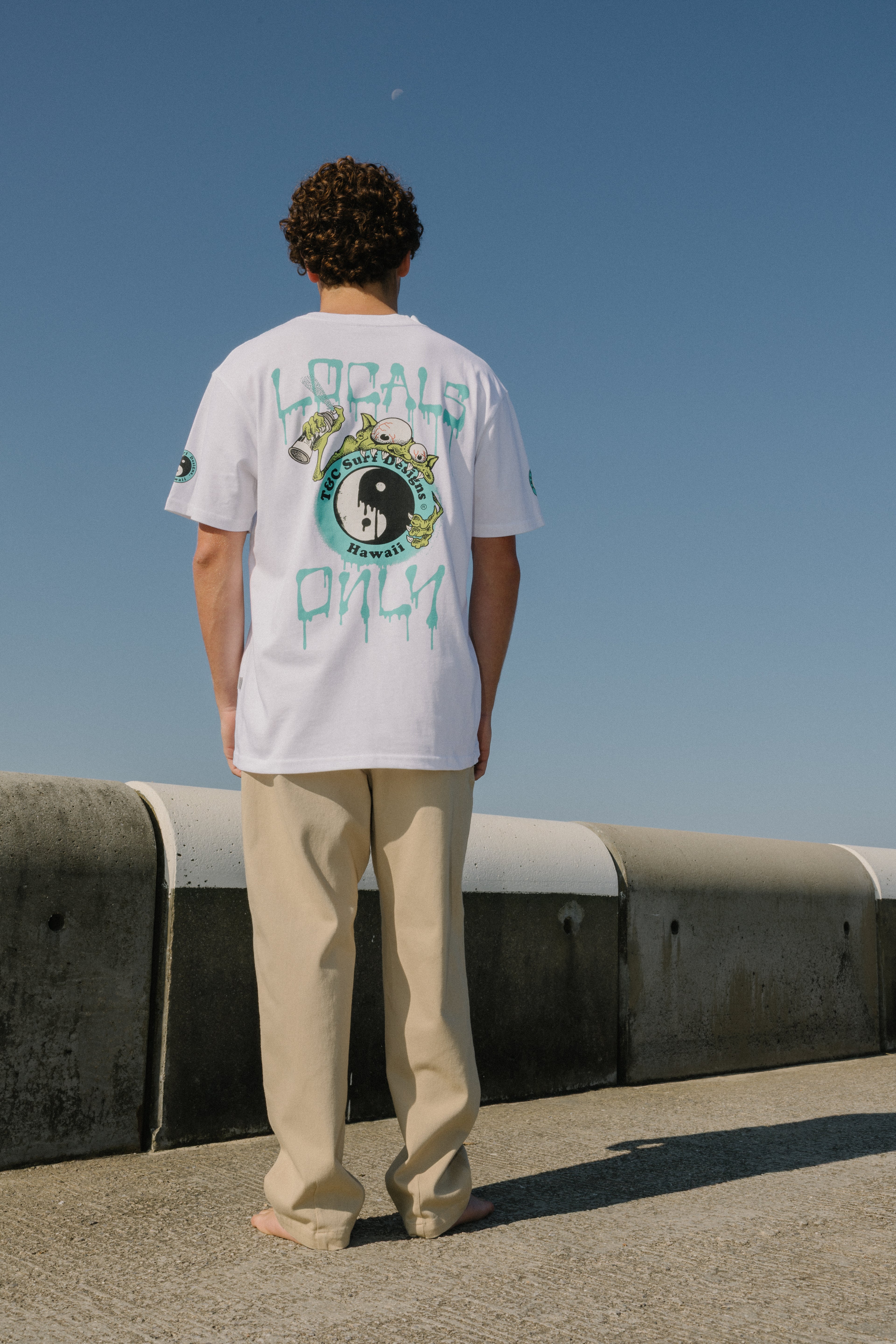 T&C Surf Designs Funco YY T-Shirt de manga curta - Branca