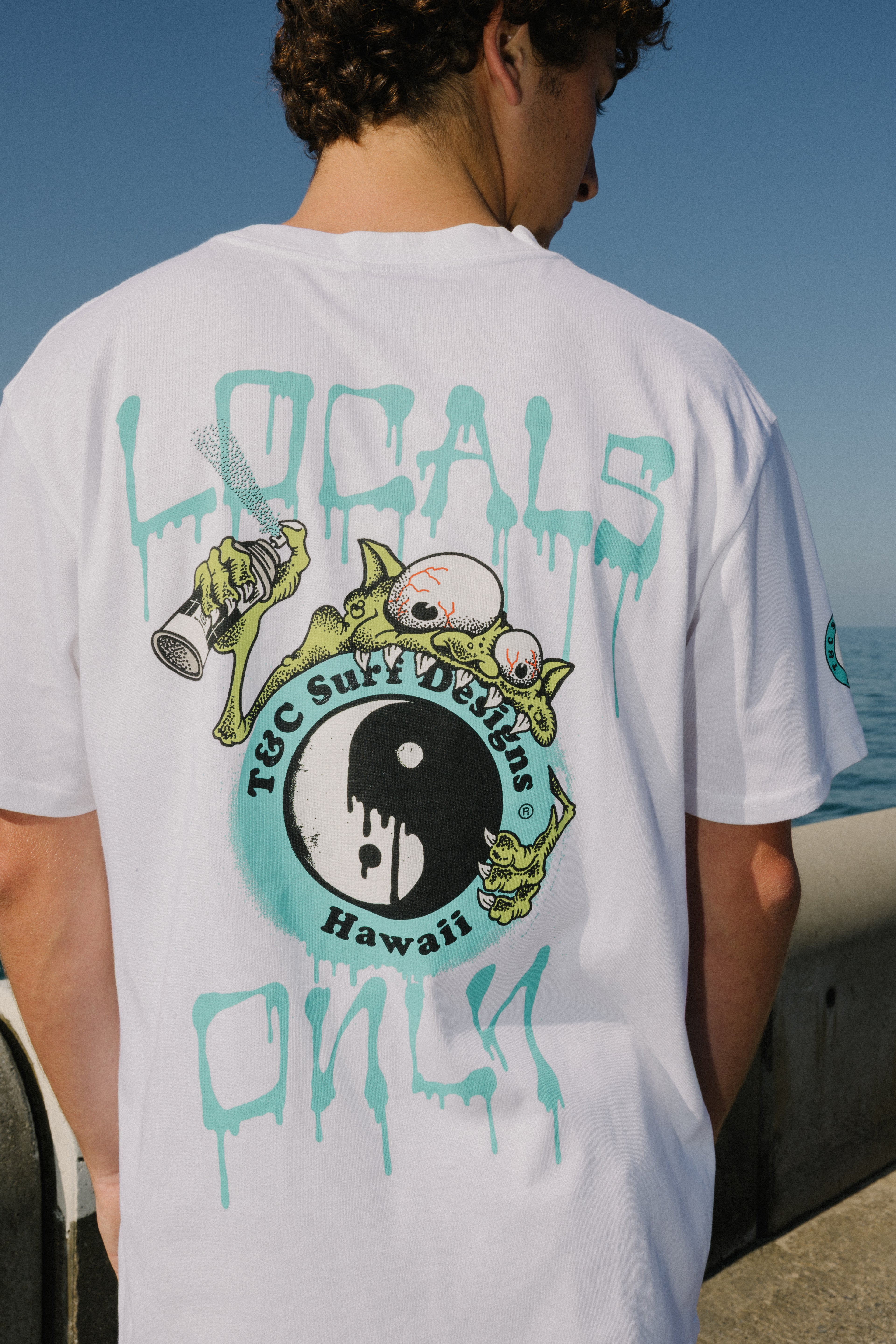 T&C Surf Designs Funco YY T-Shirt de manga curta - Branca