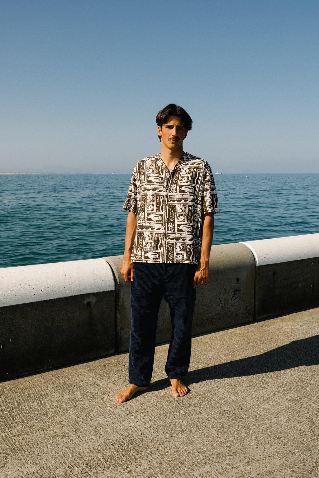 Calça de praia em bombazine T&C Surf Designs - Azul Marinho