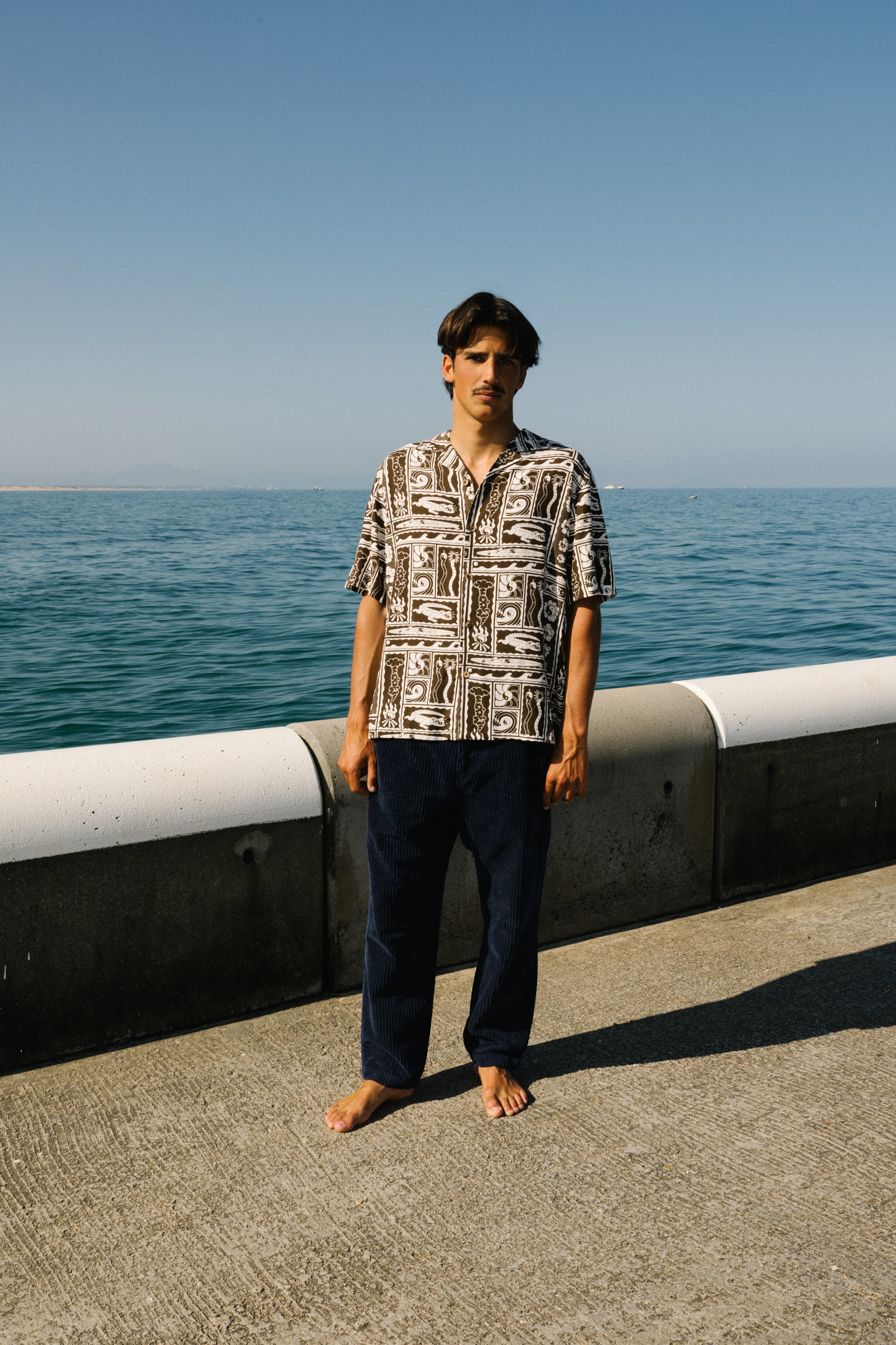 Calça de praia em bombazine T&C Surf Designs - Azul Marinho