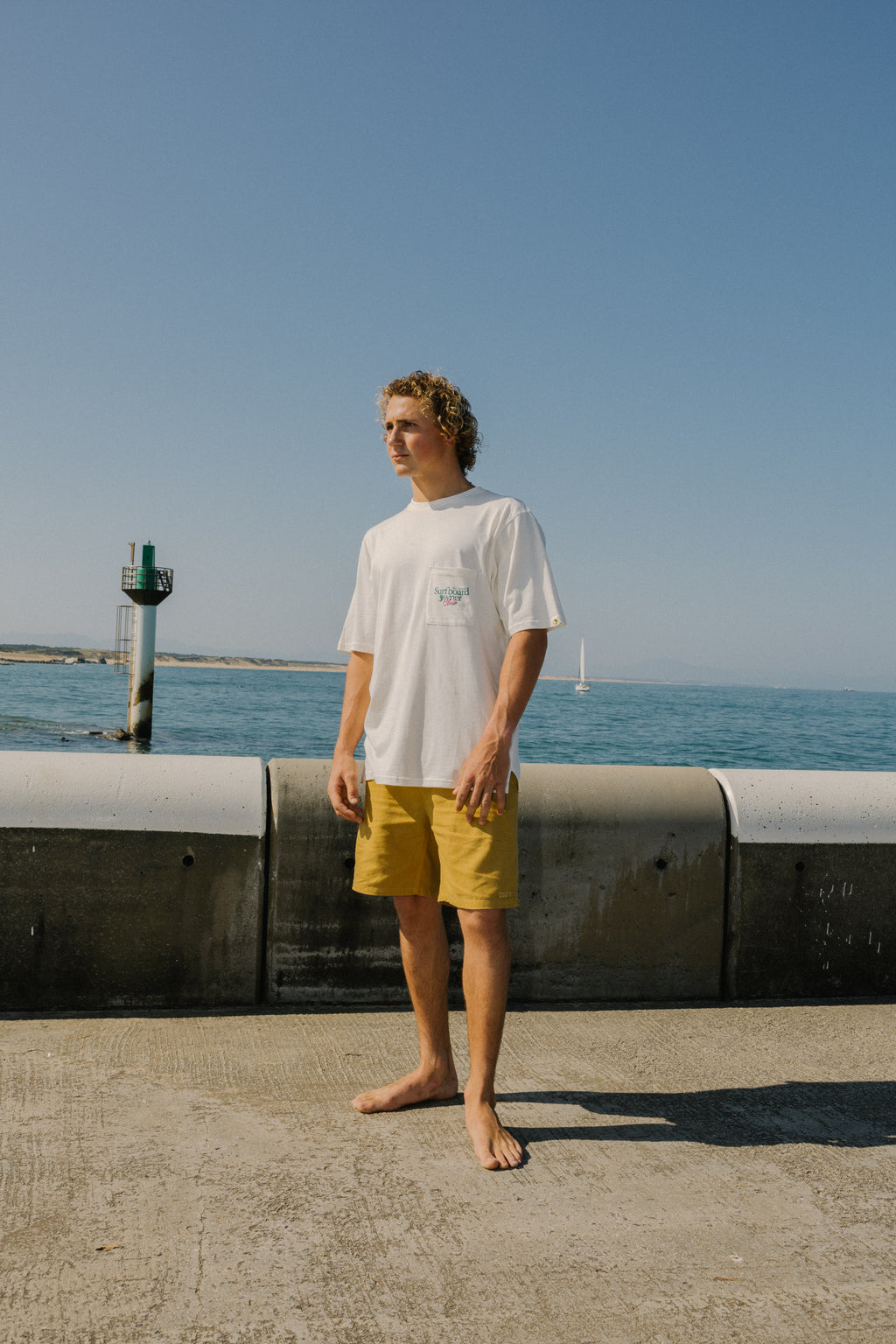 T-shirt de manga curta T&C Surf Designs Owner - Branco Vintage