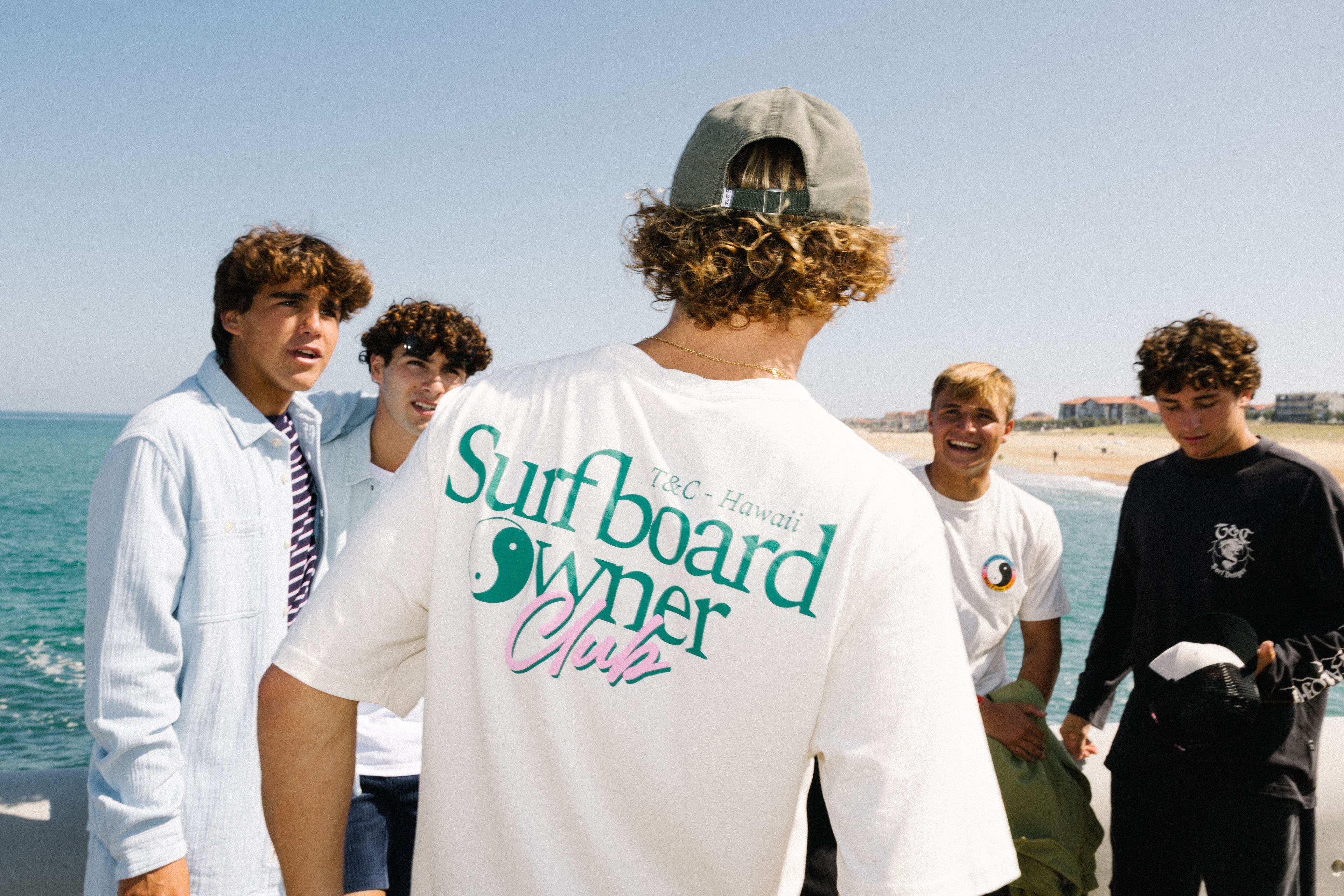 T-shirt de manga curta T&C Surf Designs Owner - Branco Vintage