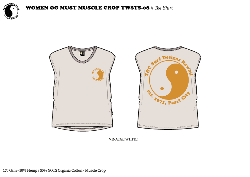 Women OG Mist Muscle Crop Débardeur