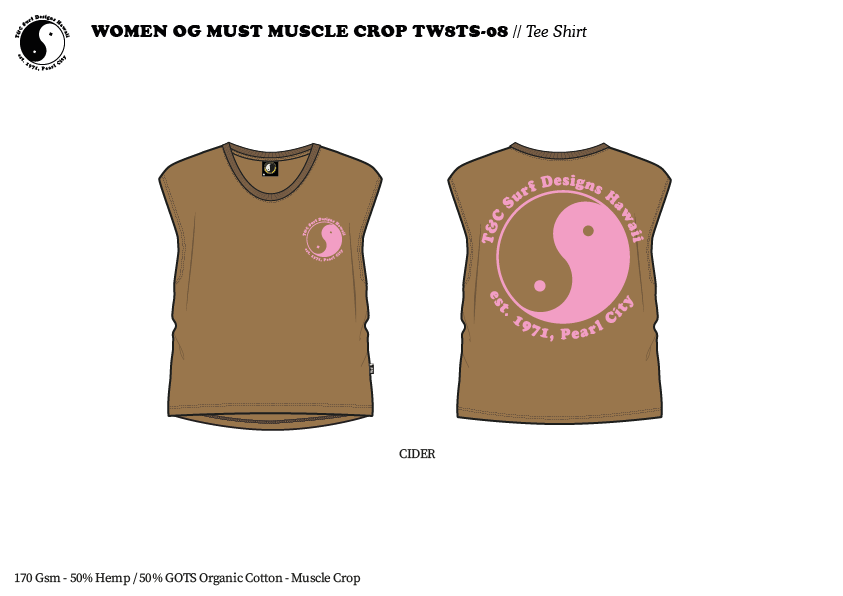 Women OG Mist Muscle Crop Débardeur