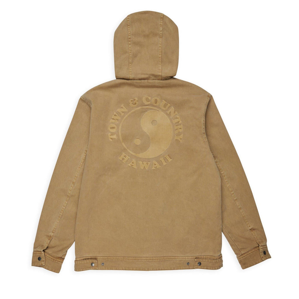 T&C Surf Designs Twill Hooded Jacket - Dark Khaki
