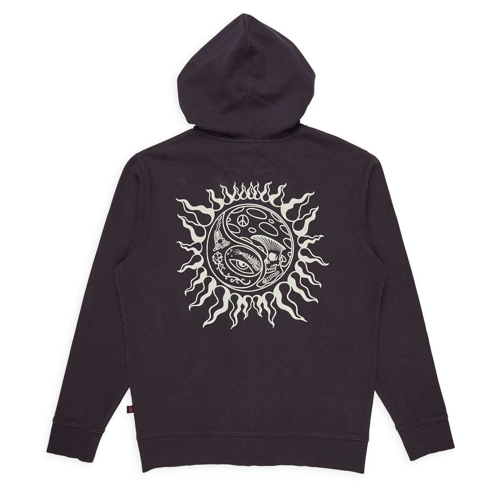 T&C Surf Designs Under the Sun Full Zip Hooded Sweatshirt - Washed Black