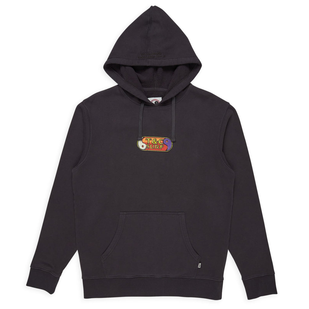 T&C Surf Designs 80'S Hooded Sweatshirt - Washed Black
