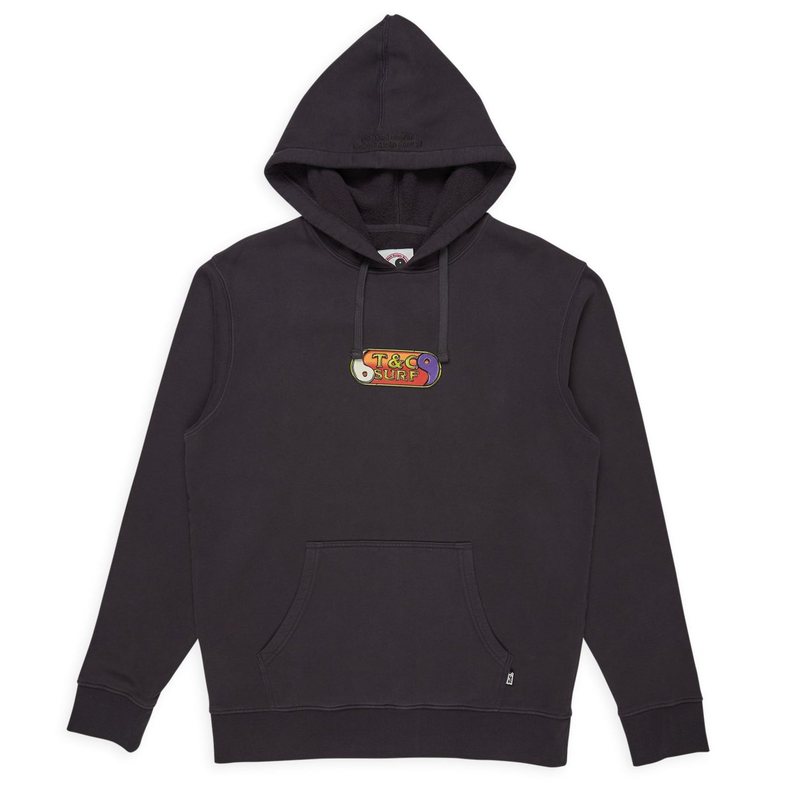 T&C Surf Designs 80'S Hooded Sweat - Washed Black