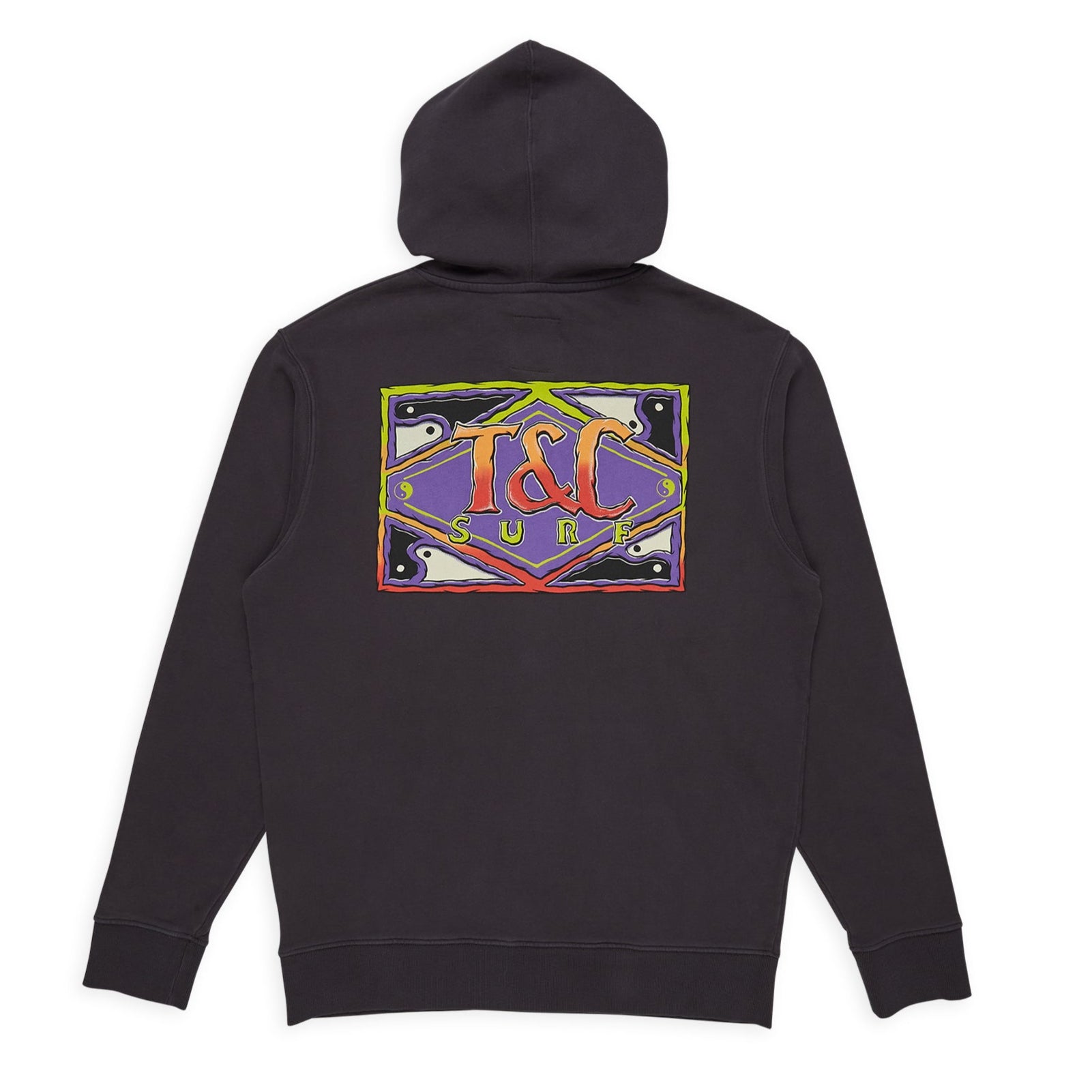 T&C Surf Designs 80'S Hooded Sweat - Washed Black