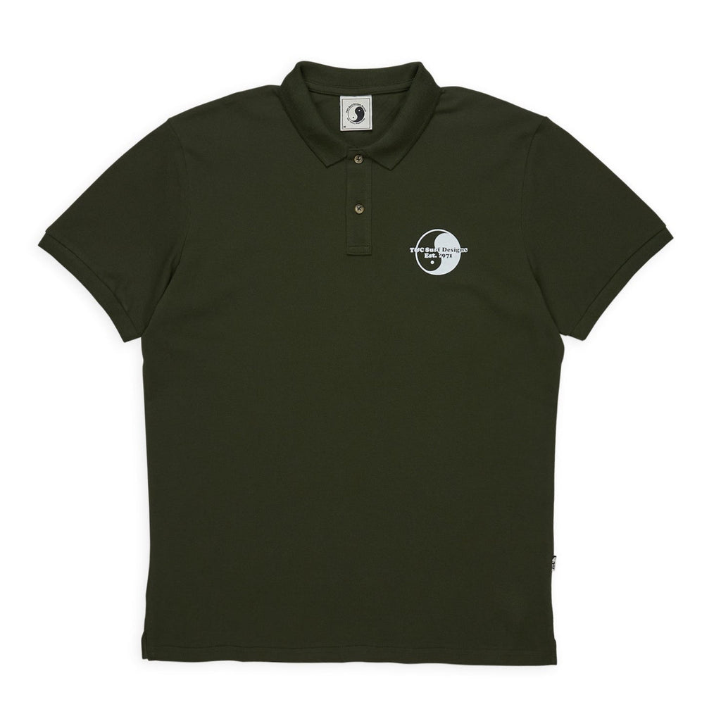 T&C Surf Designs Plain S/S Polo - Dark Military