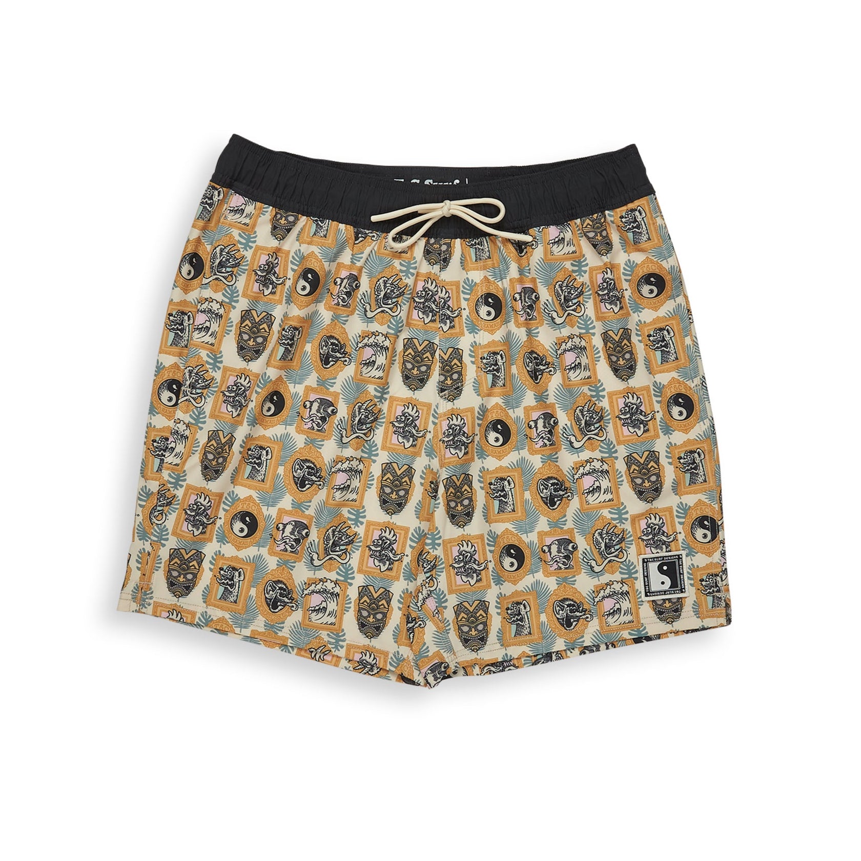 T&C Surf Designs Aloha Elastic 17,5" Beach Short - Greige