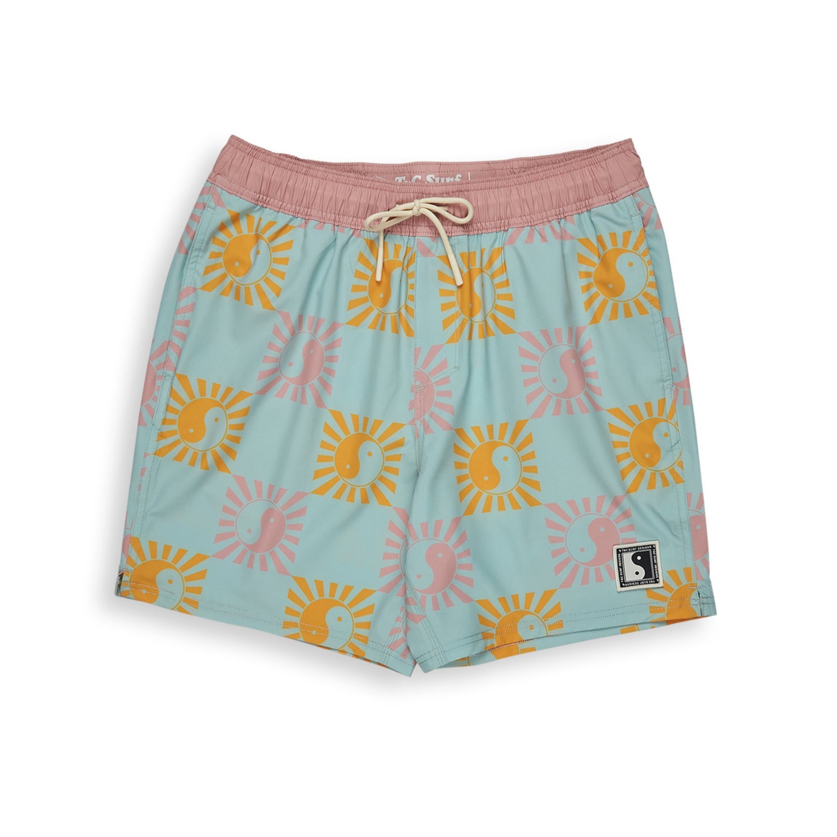 T&C Surf Designs Aloha Elastic 17,5" Beach Shorts - Used Blue