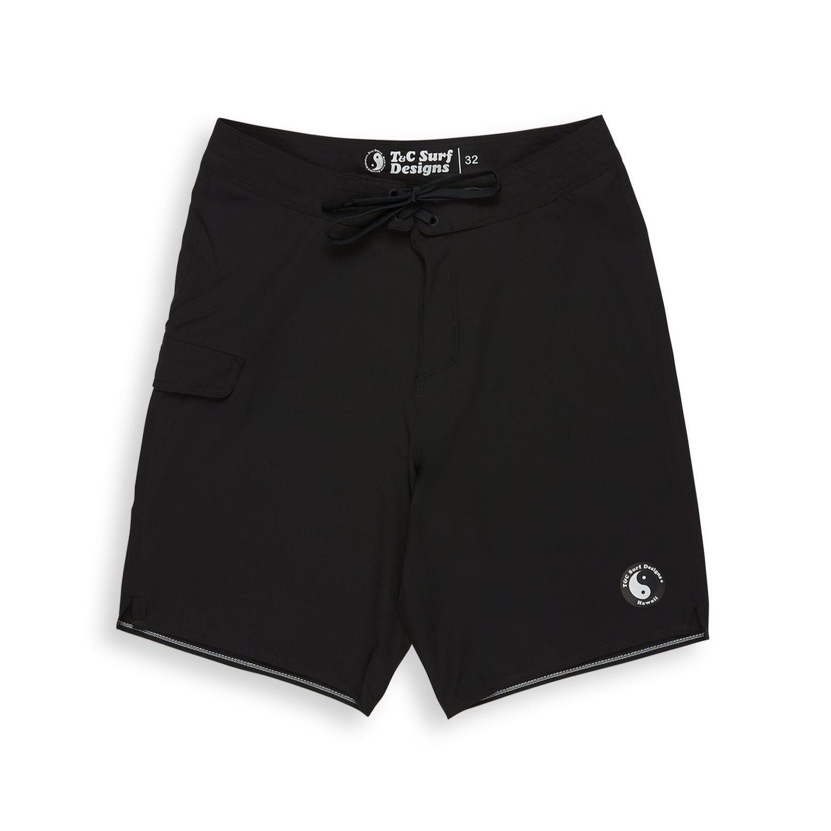T&C Surf Designs Modern Scalop 21'' Boardshorts Black
