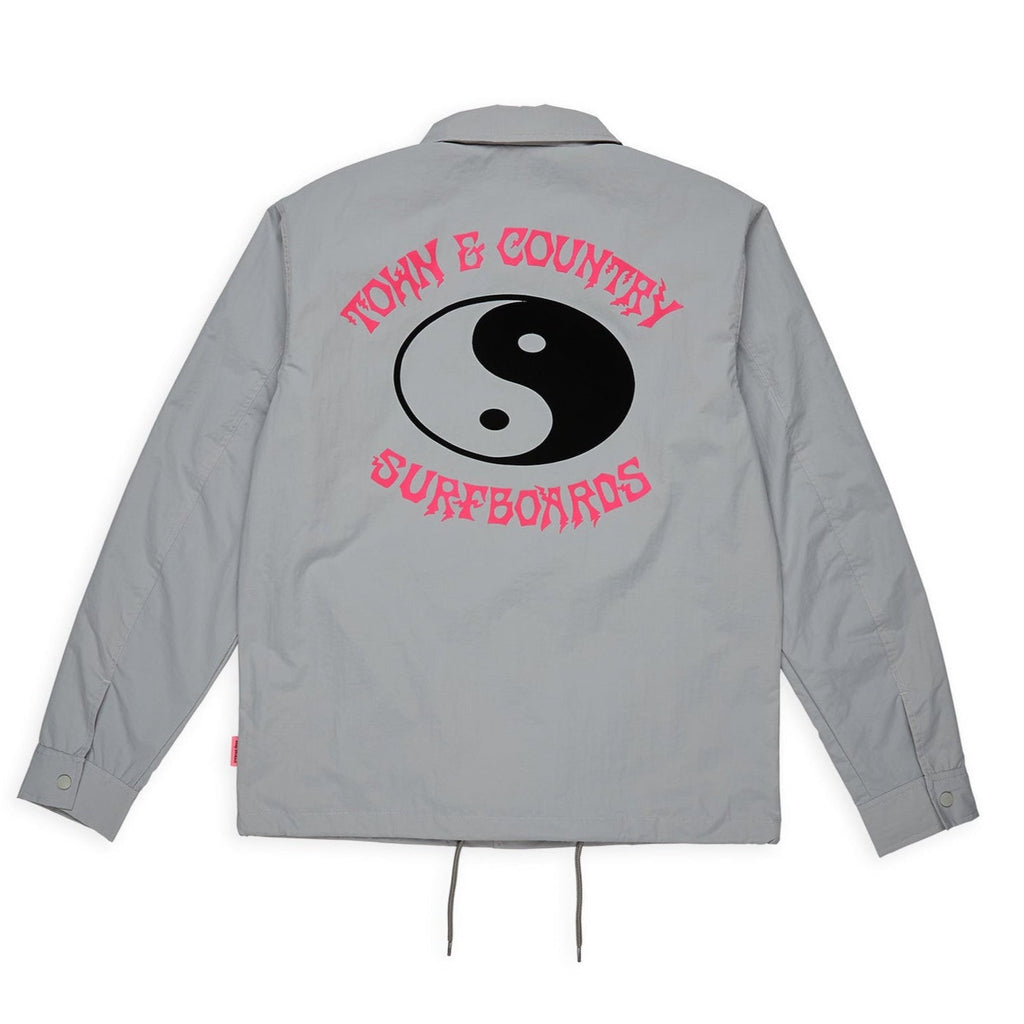 T&C Surf Designs Nylon Coach Jacket - Grey