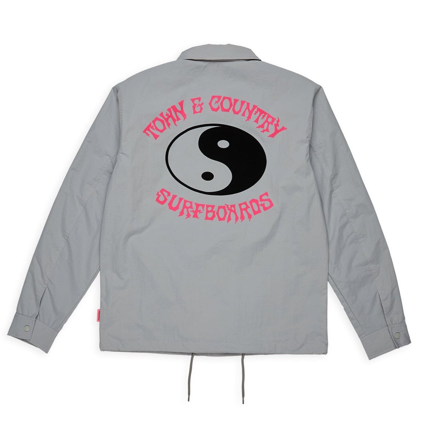 T&C Surf Designs Nylon Coach Jacket - Grey