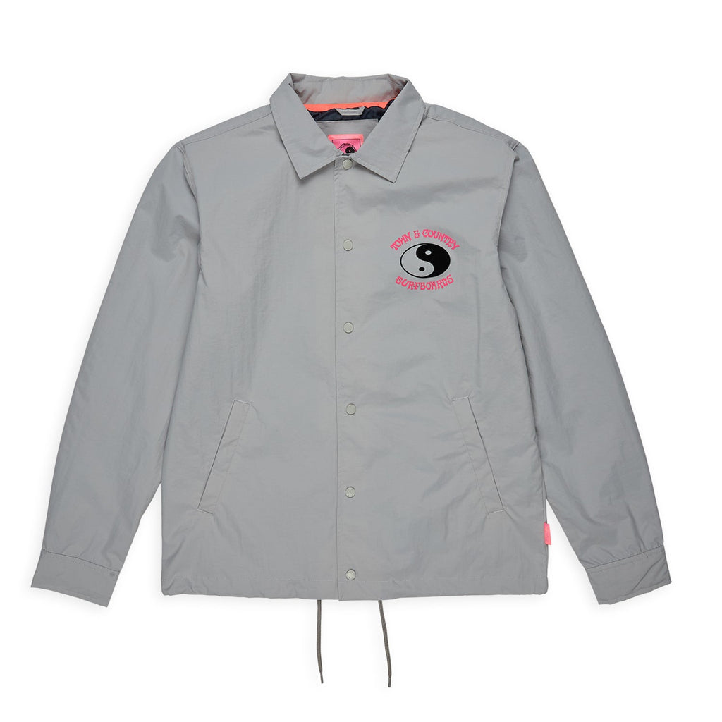 T&C Surf Designs Nylon Coach Jacket - Grey