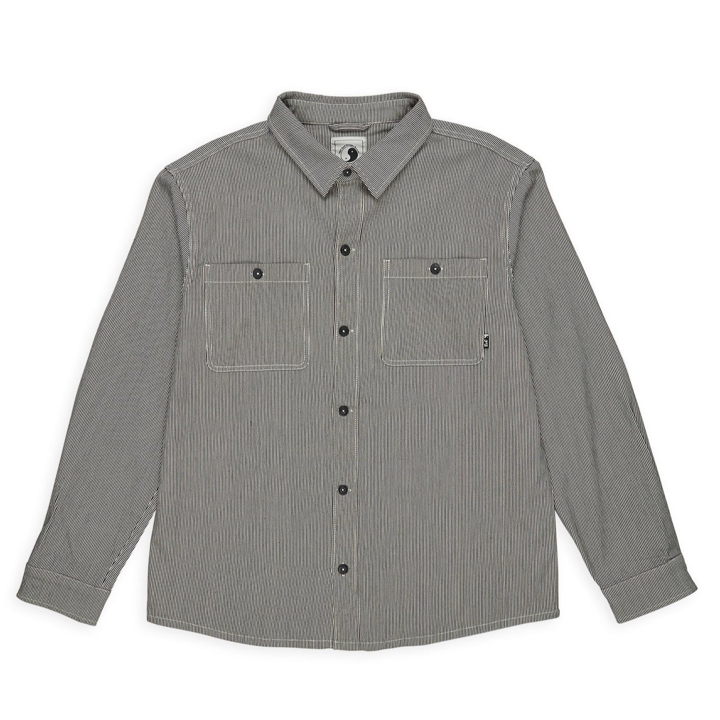 T&C Surf Designs Town Stripe Surchemise - Dark Navy